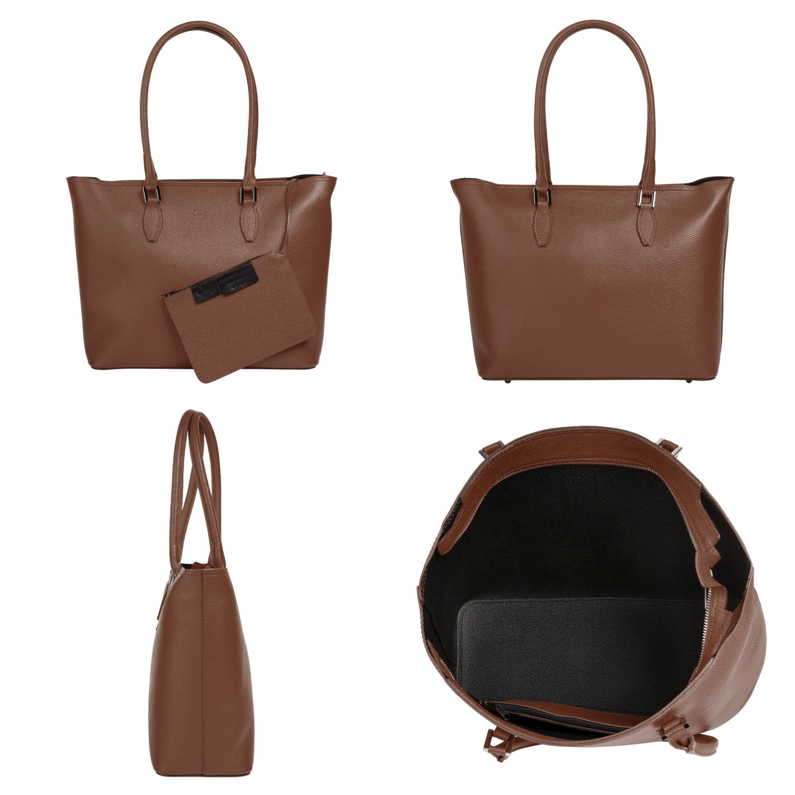 Cluty Shopper, echt Leder, Made in Italy