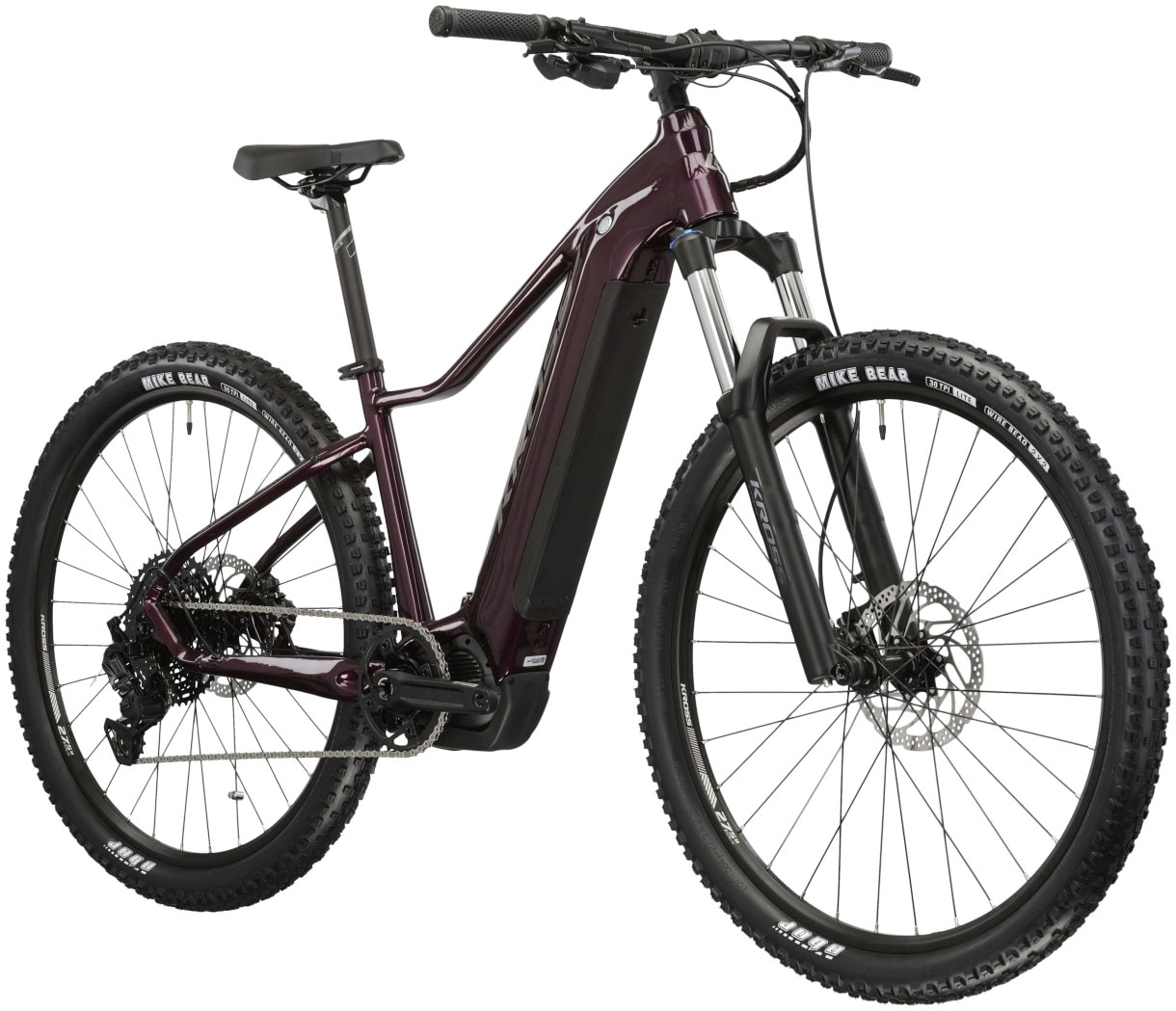 Kross E-Bike »E-MTB Lea Boost 5.0 27.5 Zoll lila«, 10 Gang, microSHIFT, ADVENT X M6205, Mittelmotor 250 W