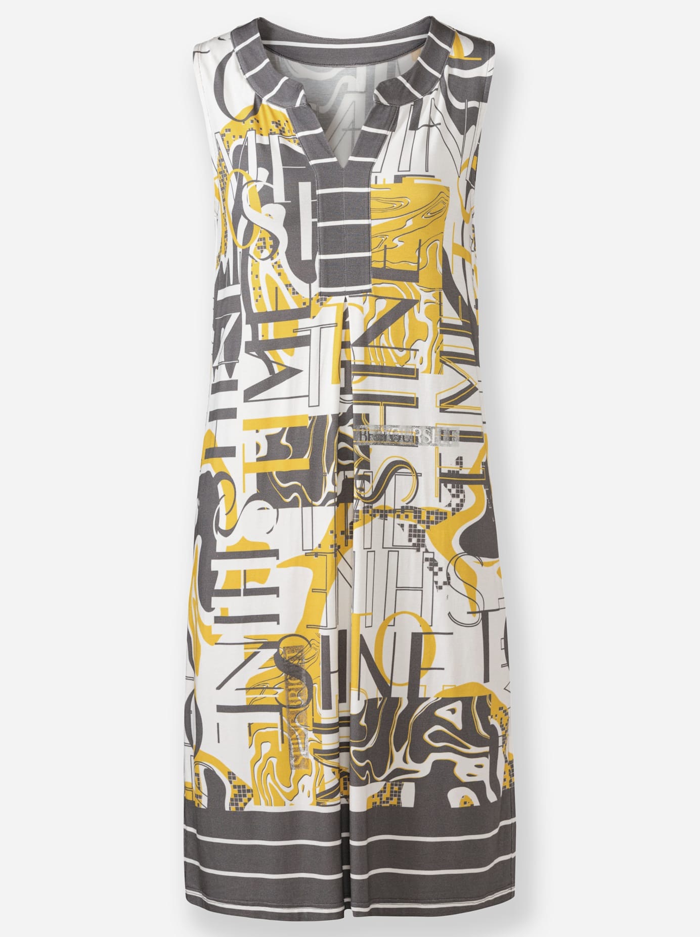HEINE Jersey Dress Yellow/Black Size 46 3