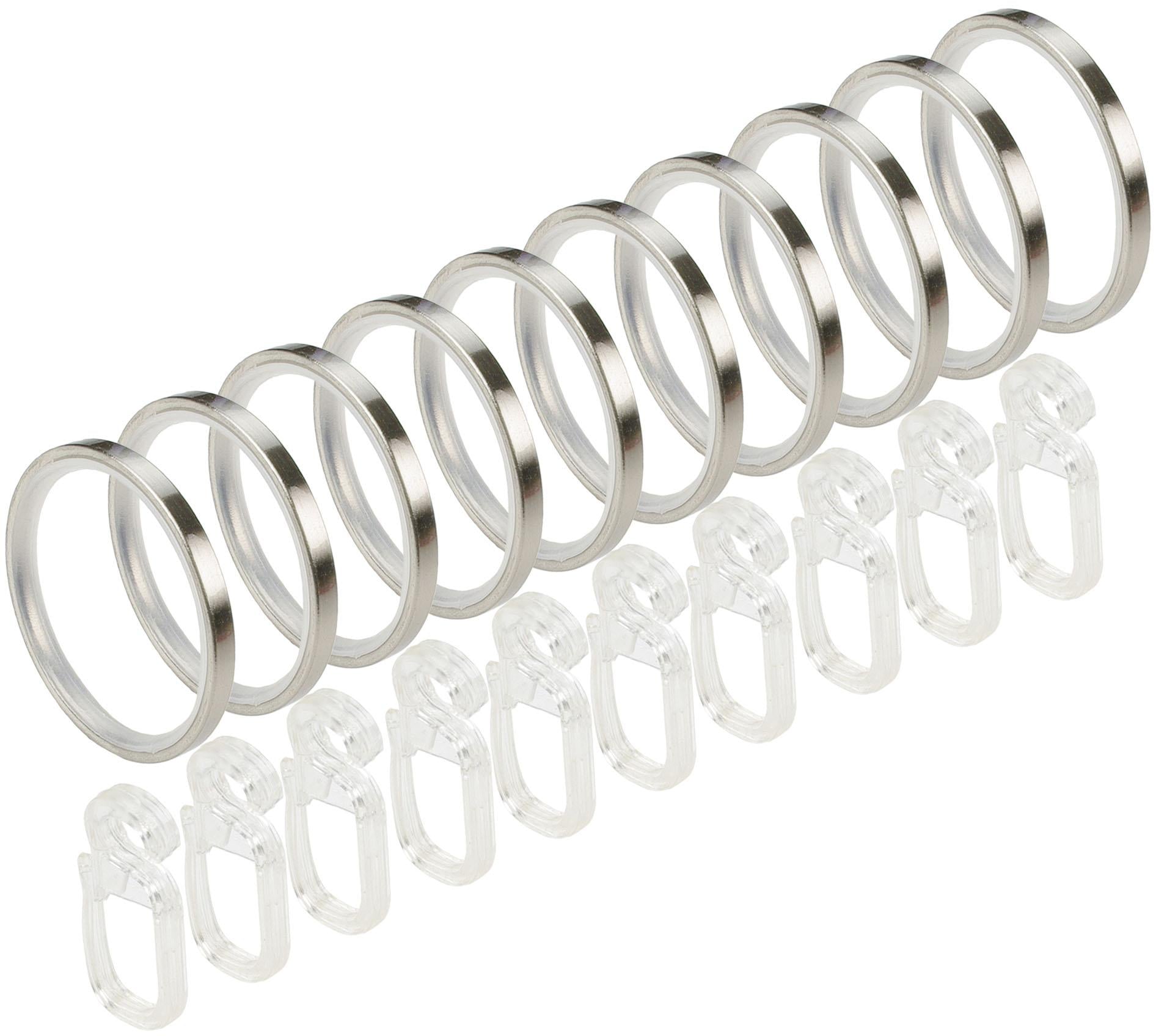 Liedeco Gardinenstange »CELQUADE01SG2L«, 2 läufig-läufig, Fixmaß, 2-läufig im Fixmaß Ø 25/20 mm