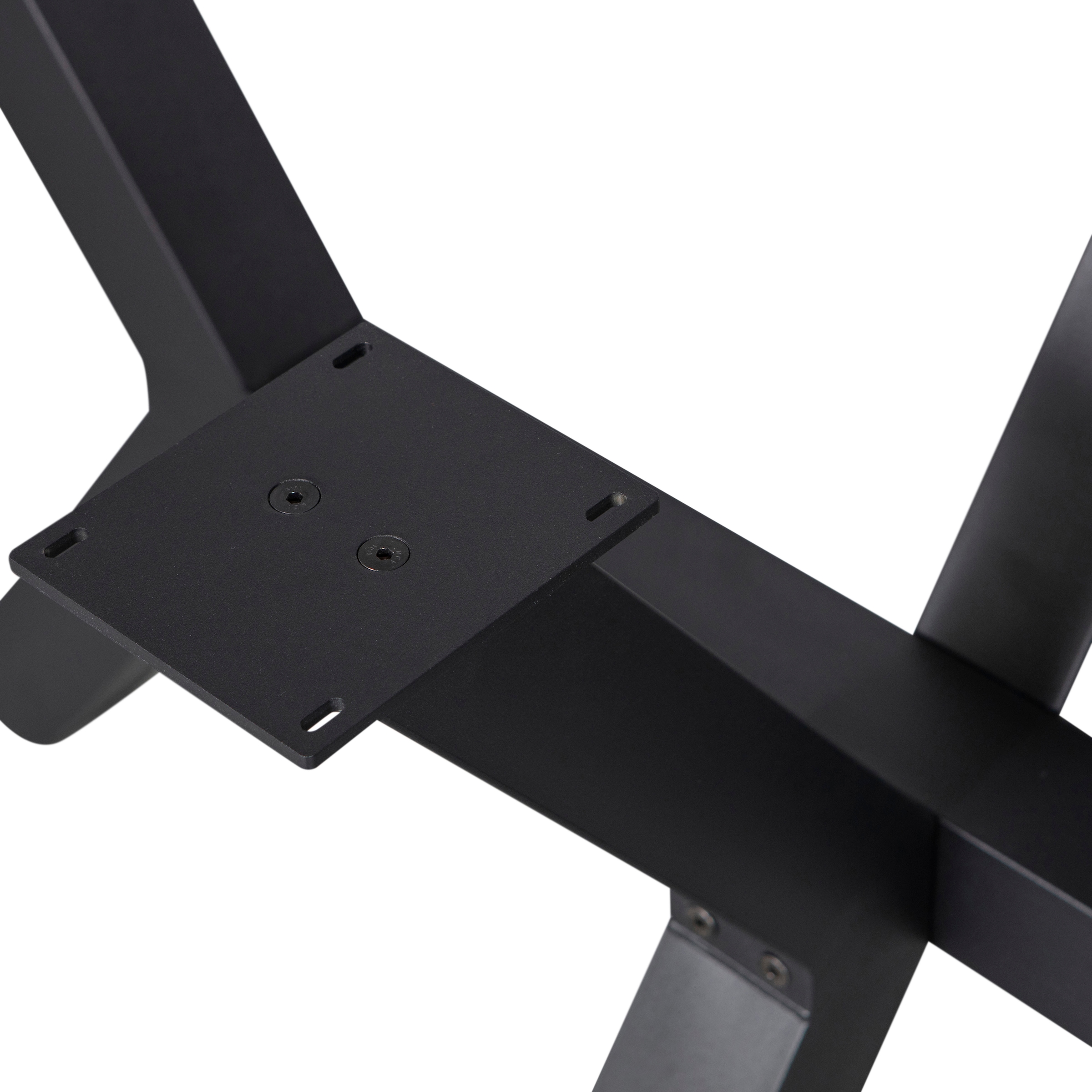 WOOOD Tischbein »Tablo Zeeland aus Metall mit Pulverbeschichtung B 141 x T 79 x H 72 cm« Robustem Kreuzgestell, Tragkraft 150 kg, einfach zu montieren