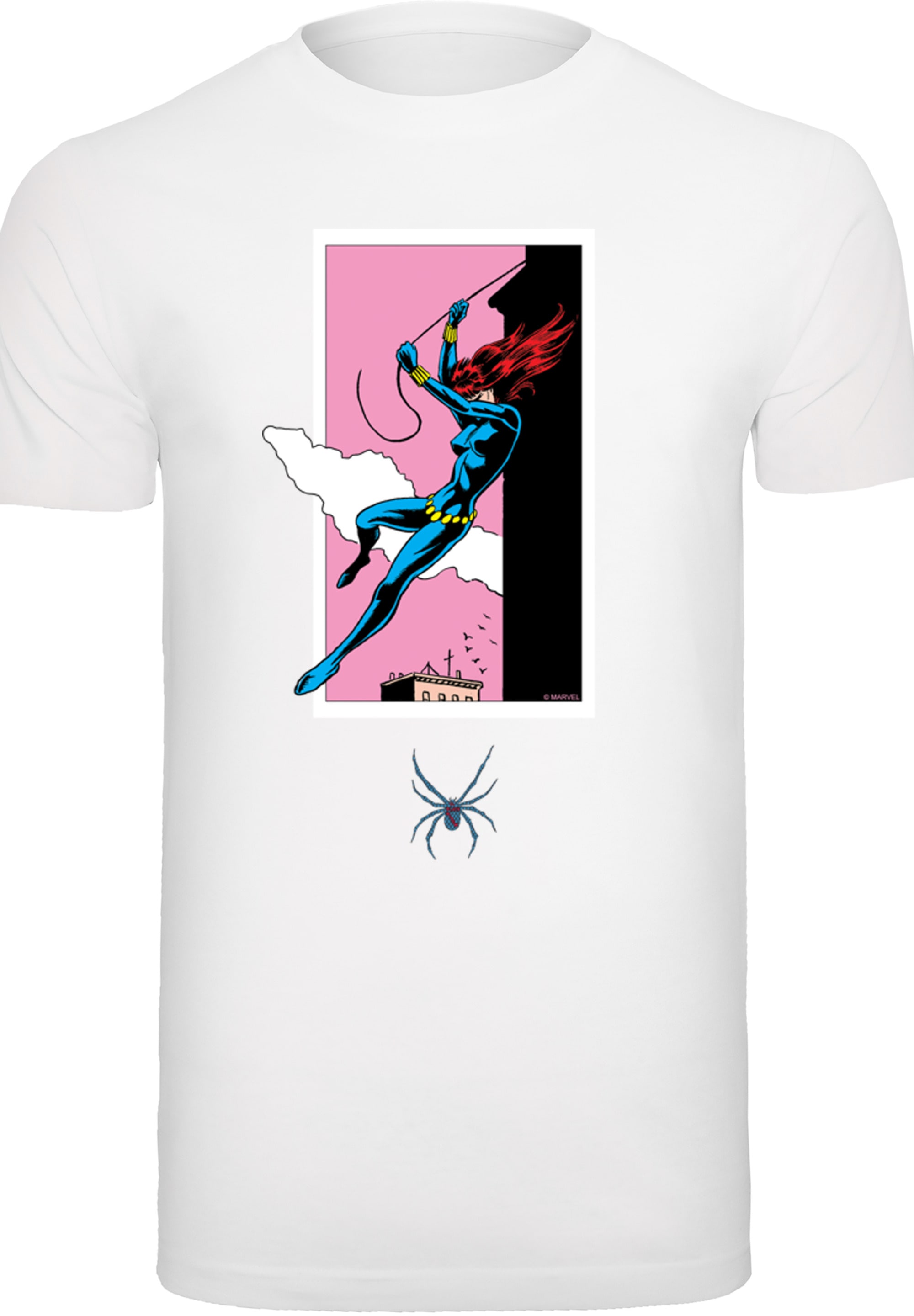 F4NT4STIC T-Shirt »T-Shirt 'Marvel Comics Black Widow Roof Jump'«, Herren,Premium Merch,Regular-Fit,Basic,Logo Print