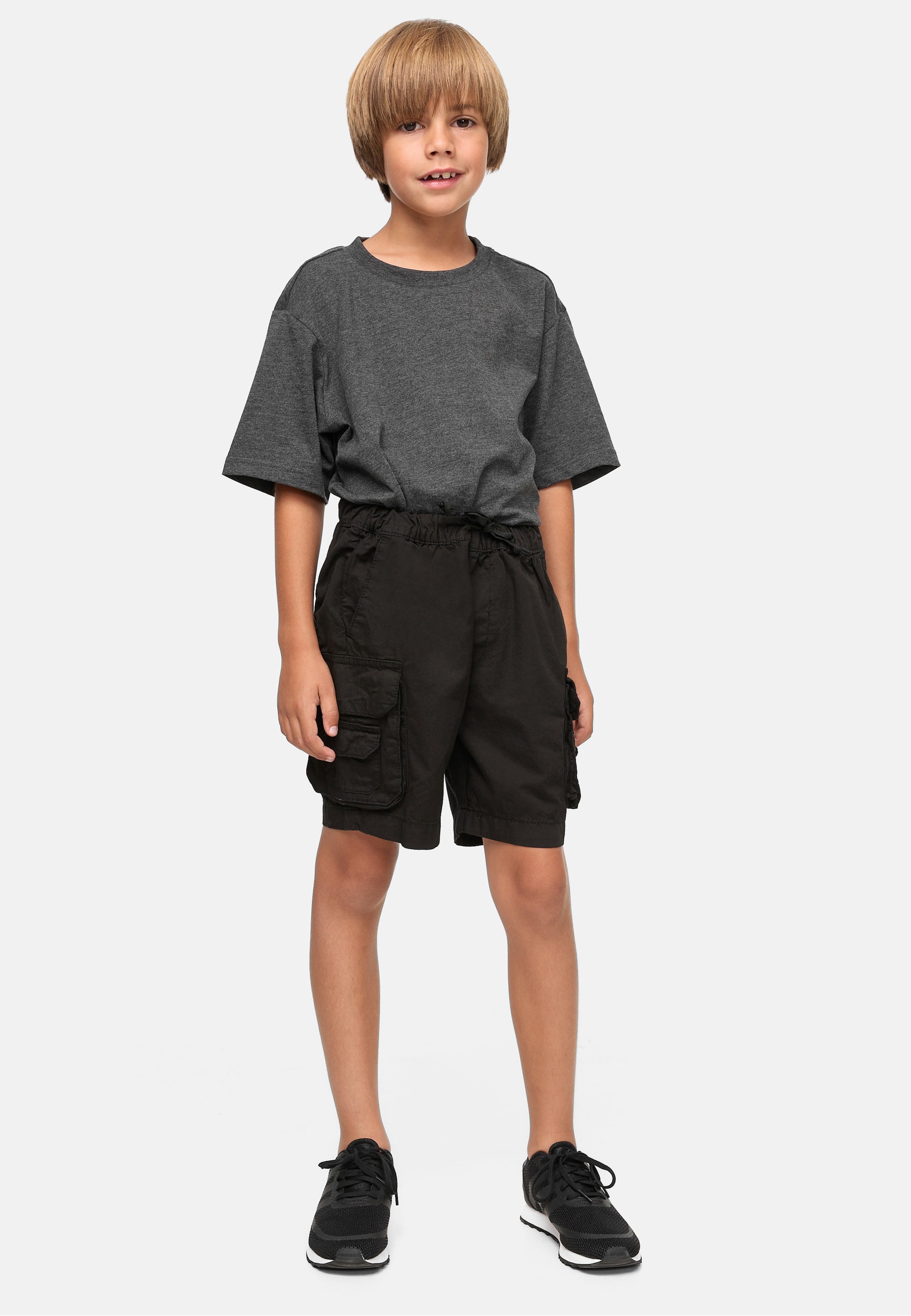 URBAN CLASSICS Cargohose »Urban Classics Herren Boys Double Pocket Cargo Shorts«