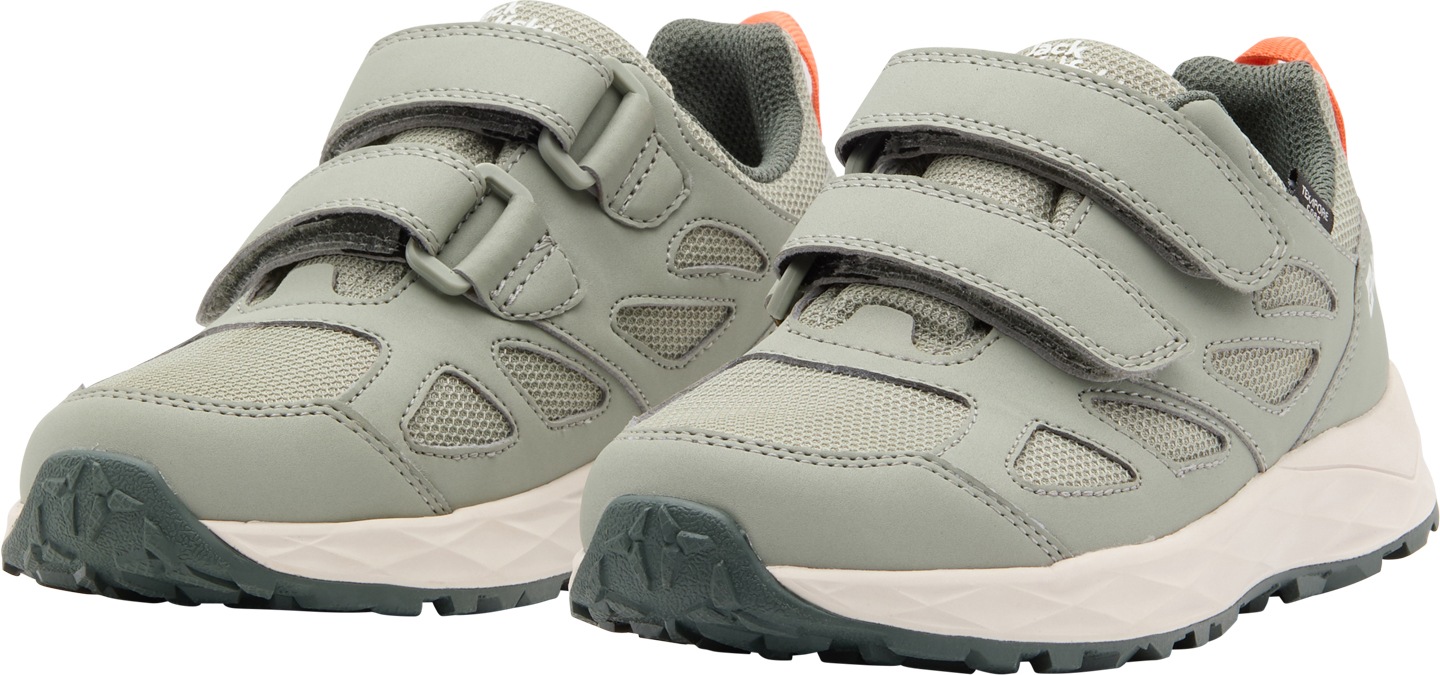 JACK WOLFSKIN Kinder Wanderschuh "WOODLAND 2 TEXAPORE LOW VC K", Gr. 40, grün, Synthetik, Textil, Schuhe, wasserdicht, Trekkingschuh