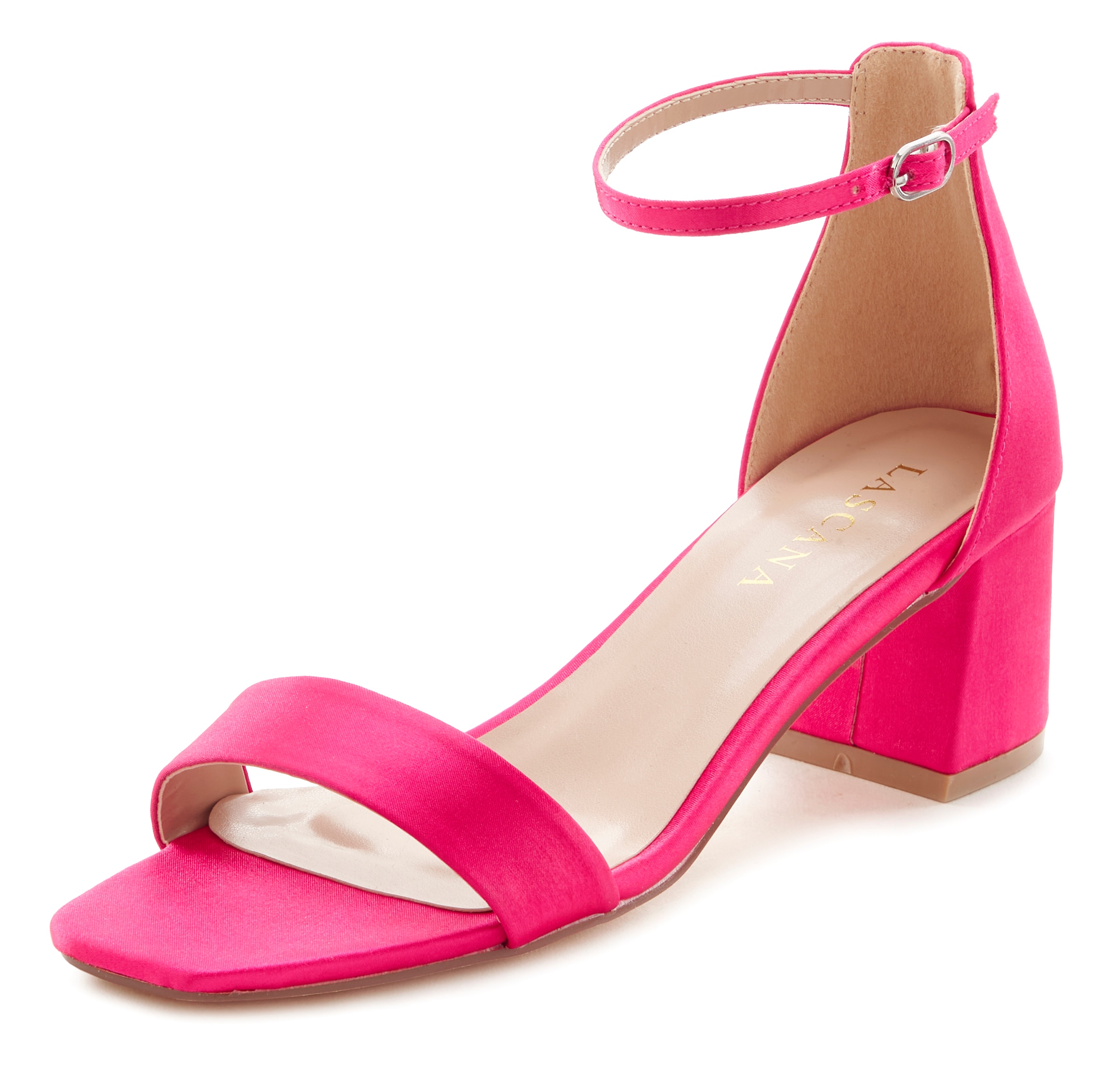 LASCANA Sandalette »Sommerschuh«, mit Blockabsatz, Sandale, Sommerschuh VEGAN
