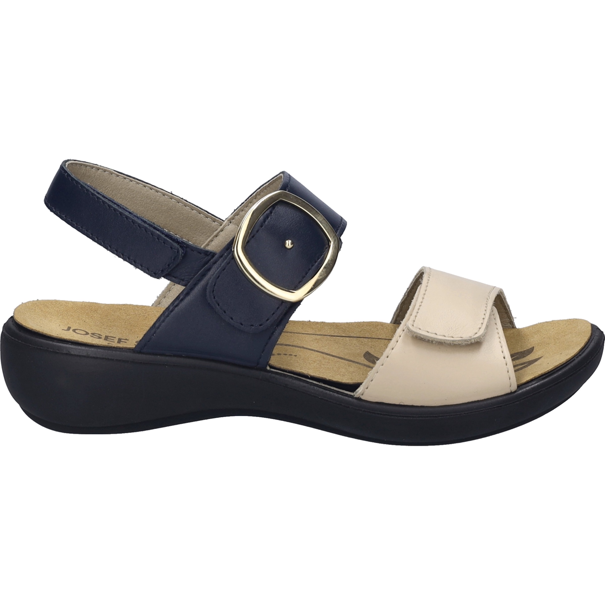 Josef Seibel Sandale "Ibiza 12, creme-dunkelblau" günstig online kaufen