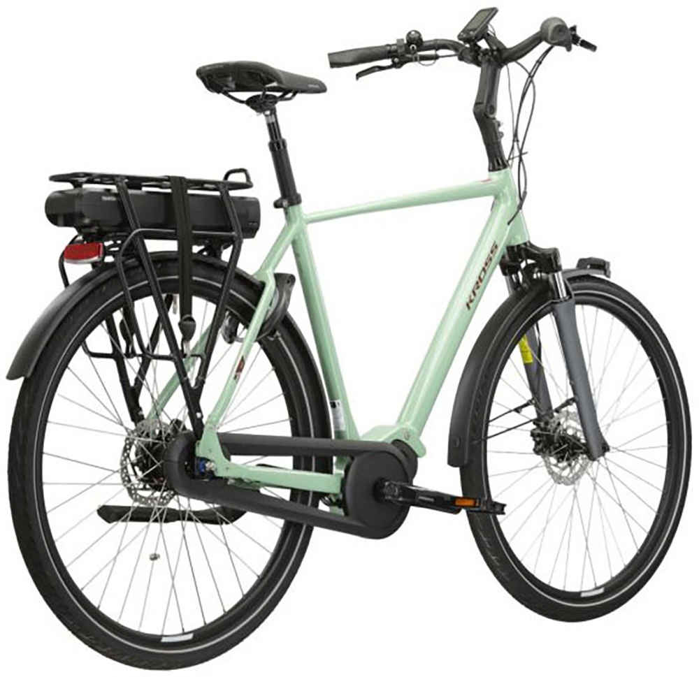 Thumbnail - Kross E-Bike "E-Citybike Sentio Hybrid 4.0 28 Zoll grün", 7 Gang, Shimano, NEXUS, Mittelmotor 250 W, Pedelec, Elektrofah...