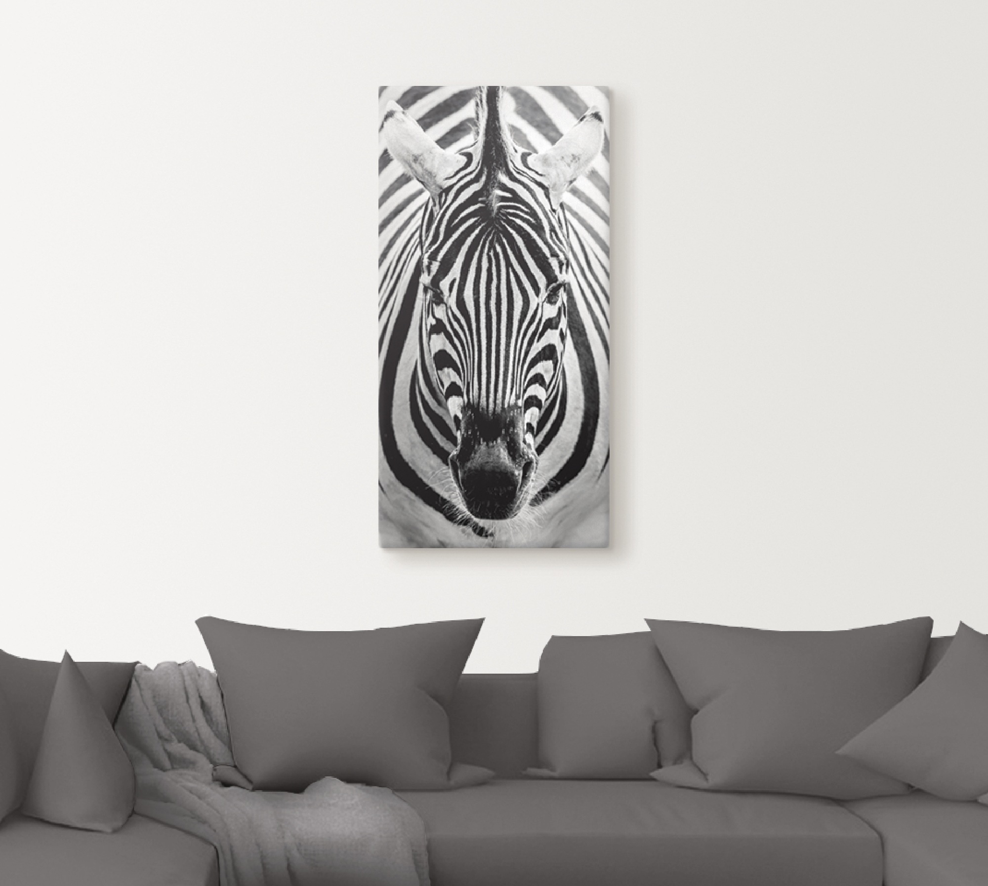 Artland Wandbild »Zebra«, Wildtiere, (1 St.), als Leinwandbild, Poster, Wandaufkleber in verschied. Größen