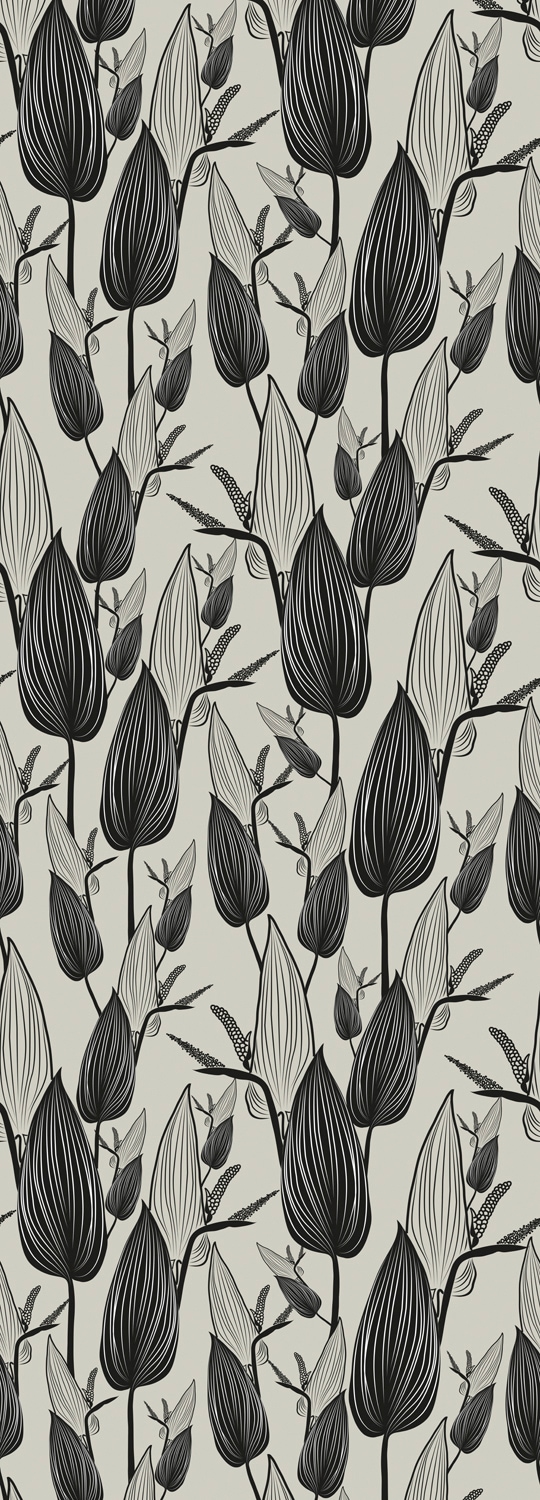 queence Vinyltapete "Ferdi" Motiv bedruckt botanisch floral gemustert natürlich glatt 90x250cm, selbstklebend, kinderleichte Anbringung, Sticker