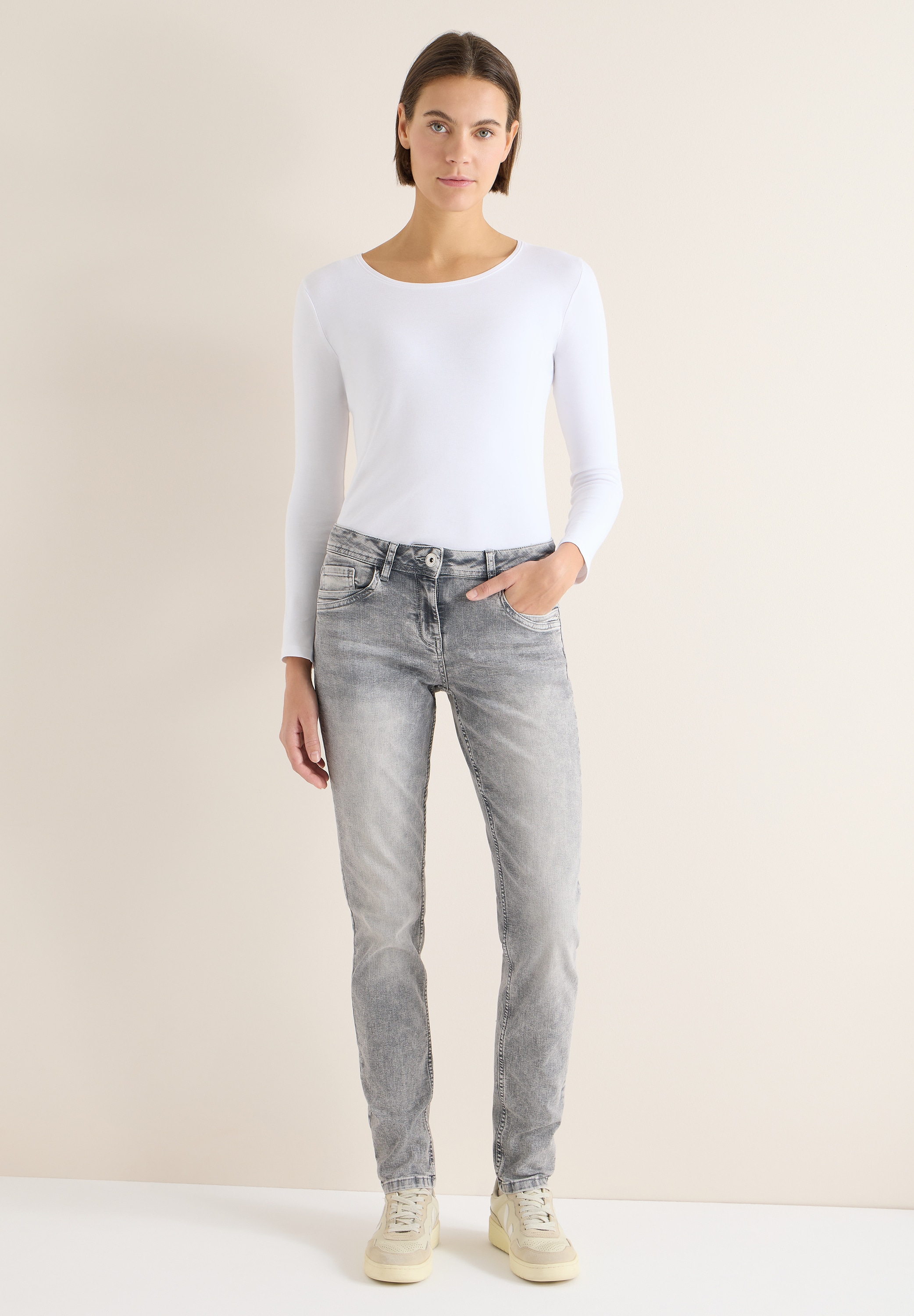Cecil Straight-Jeans im Denim-Style