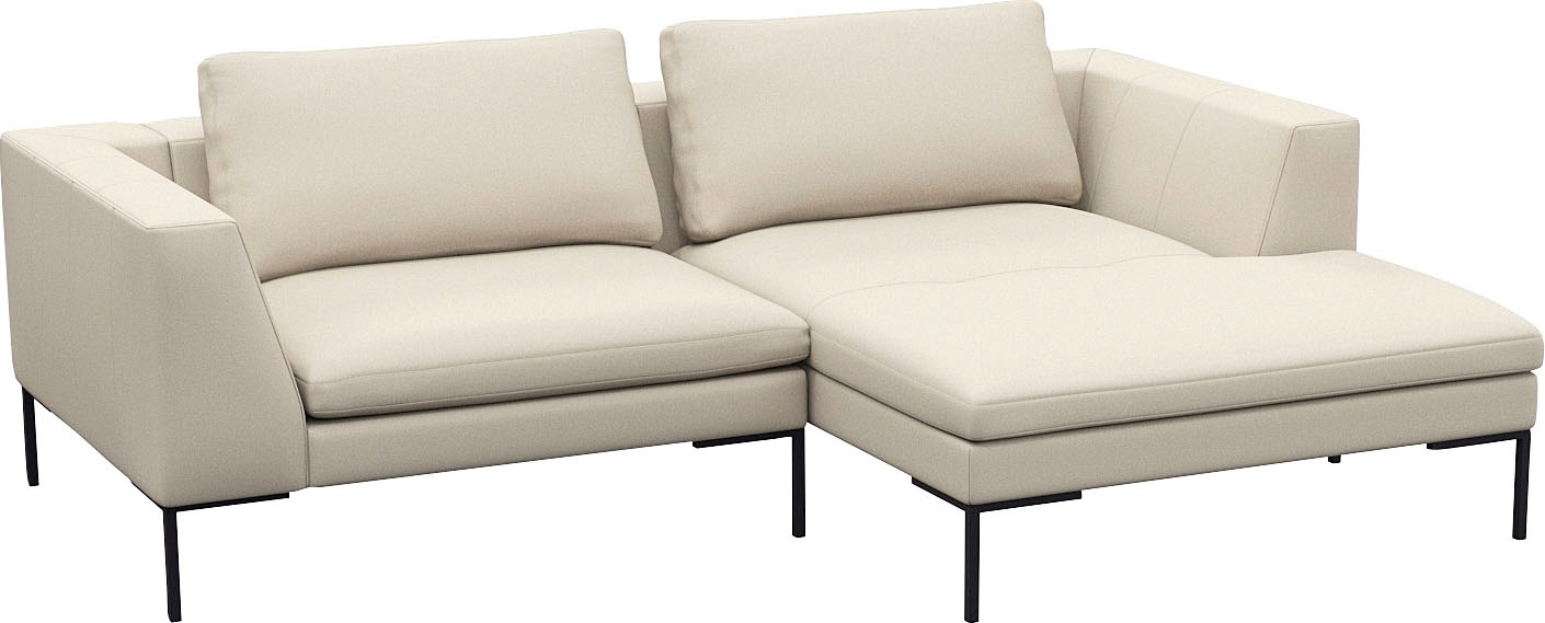 FLEXLUX Ecksofa "Loano, superbequemer Sitzkomfort durch Kaltschaum im Sitz, günstig online kaufen