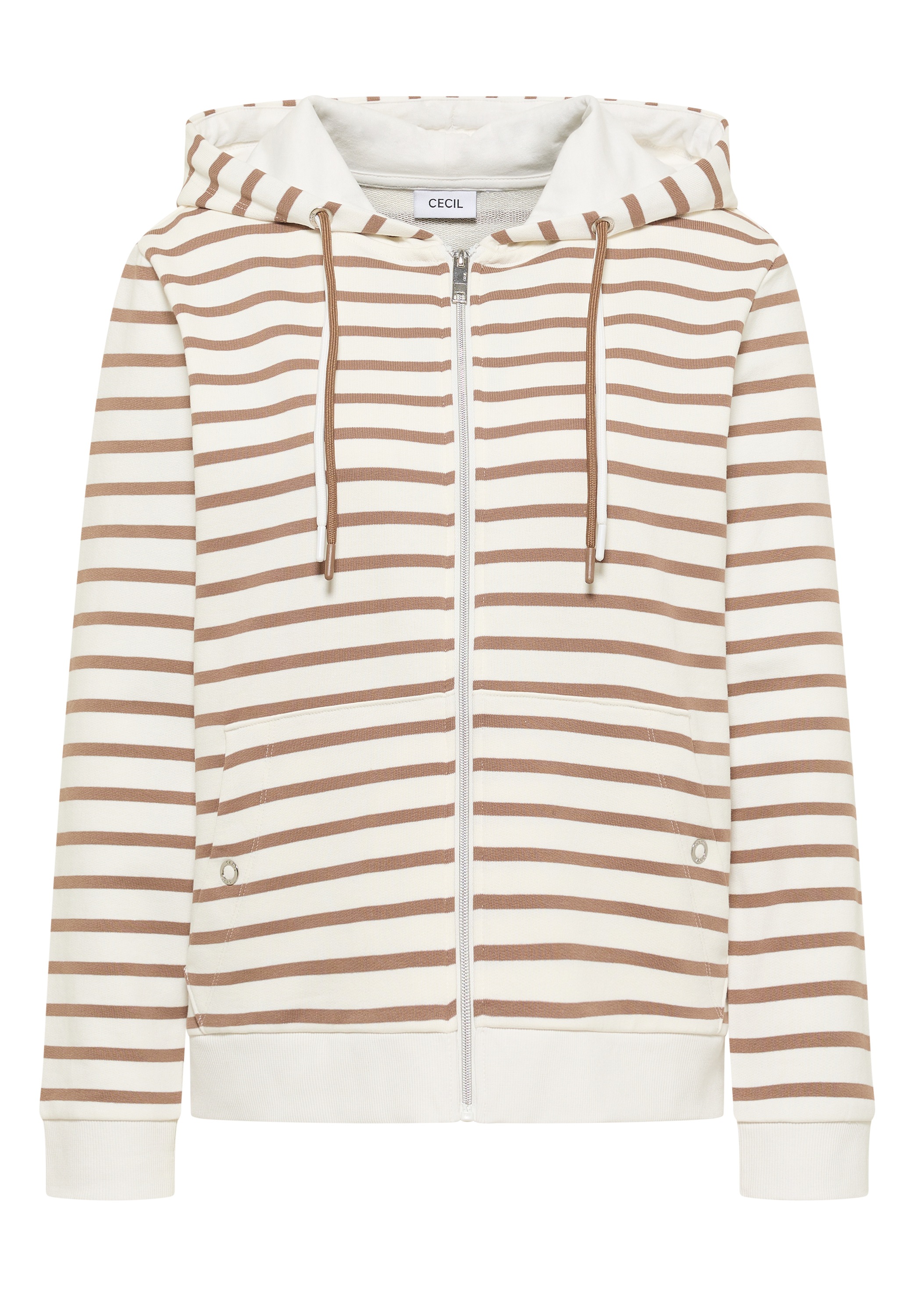 Cecil Kurzjacke mit Kapuze aus reiner Baumwolle
