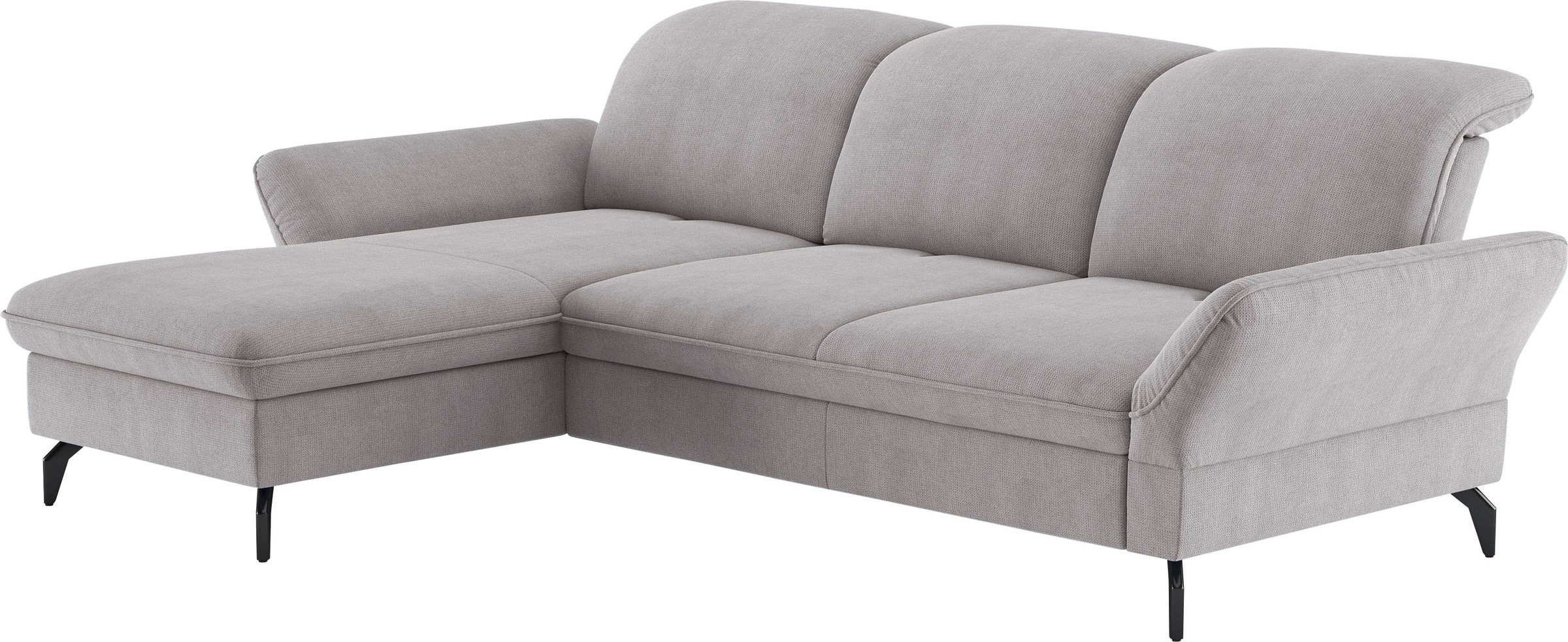 Thumbnail - sit&more Ecksofa "Leandro L-Form" Wahlweise mit Bett-, Kopfteil - und Armlehnfunktion, sowie Bettkasten