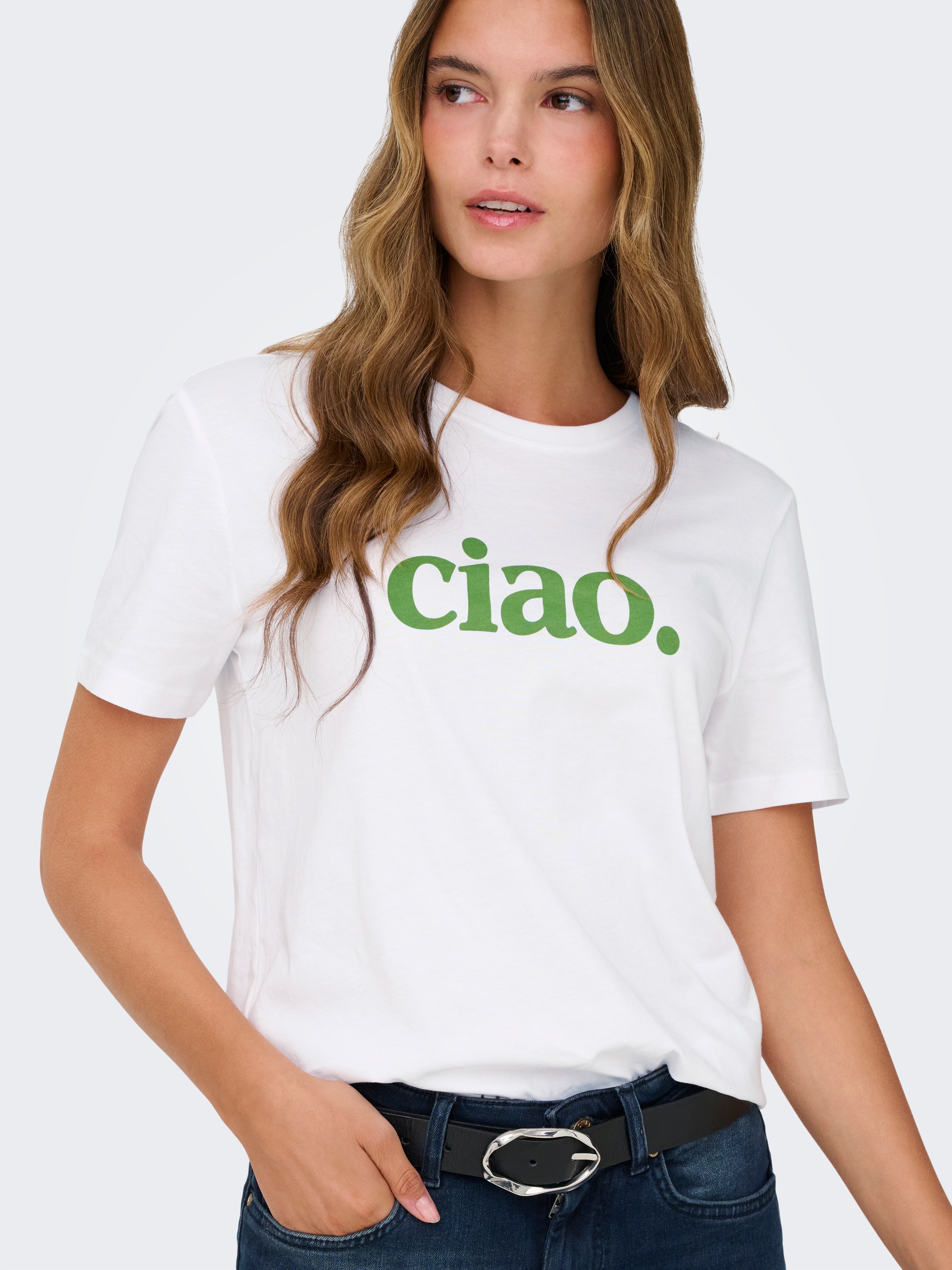 ONLY Kurzarmshirt "ONLMIA S/S PRINTED CS JRS" günstig online kaufen