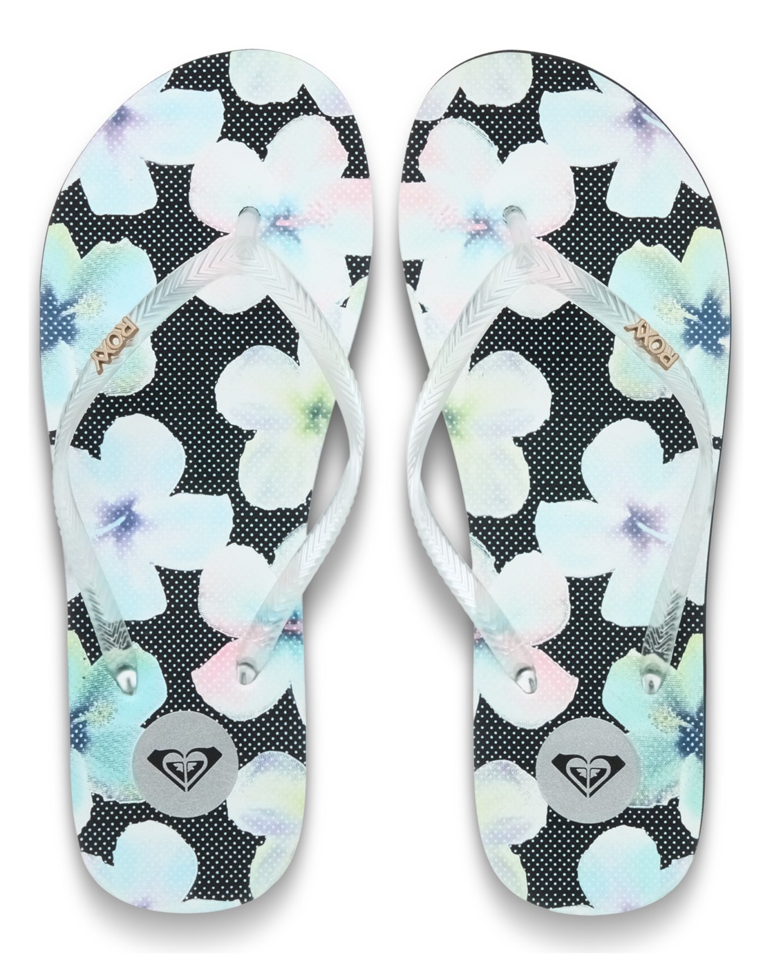 Sandale ROXY "Mauricia", Damen, Gr. 6(36), schwarz multi 1, Obermaterial:Obermaterial: 95% Tr/ 5% Metallnieten, Futter: 100% Synthetik Tr, Laufsohle: 100% Eva;, Schuhe Sandale 3