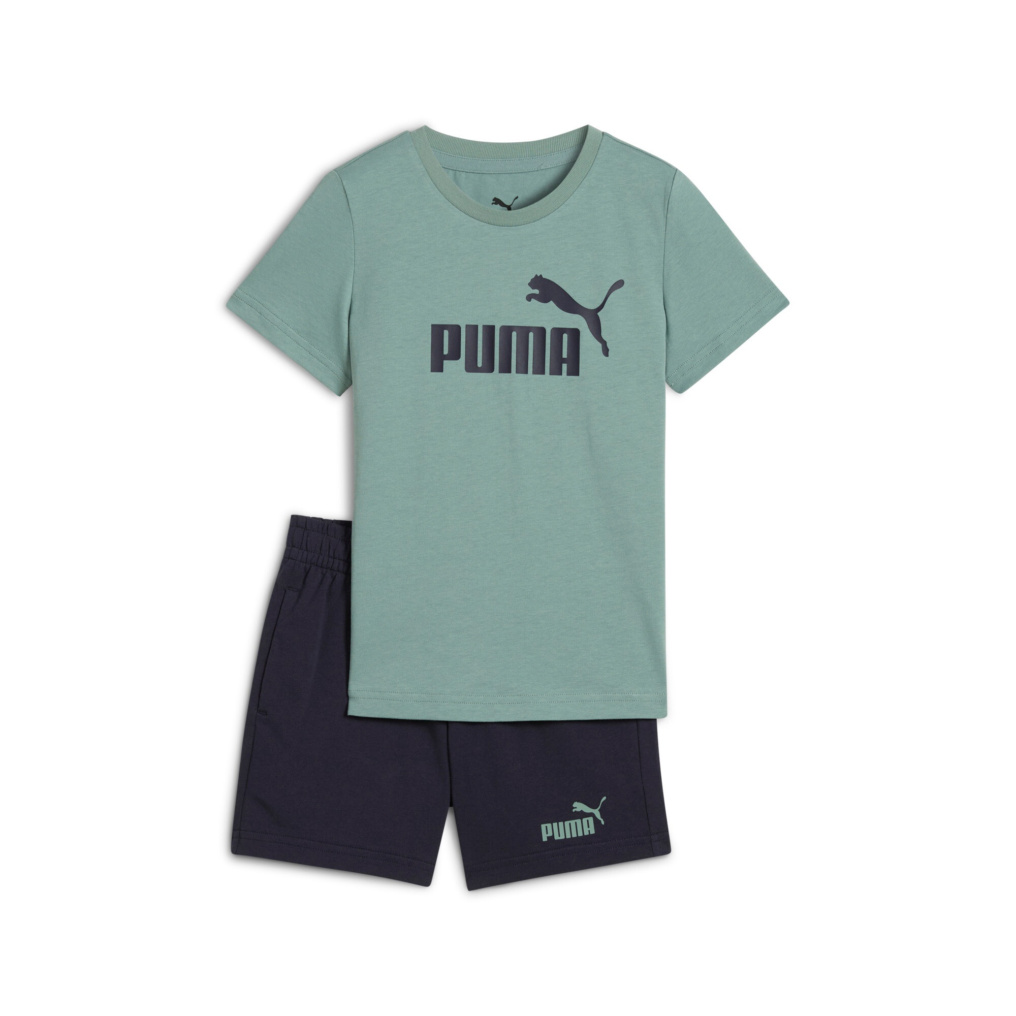 PUMA Trainingsanzug »ESS NO.1 LOGO TEE AND SHORTS SET PS«, (2 tlg.)