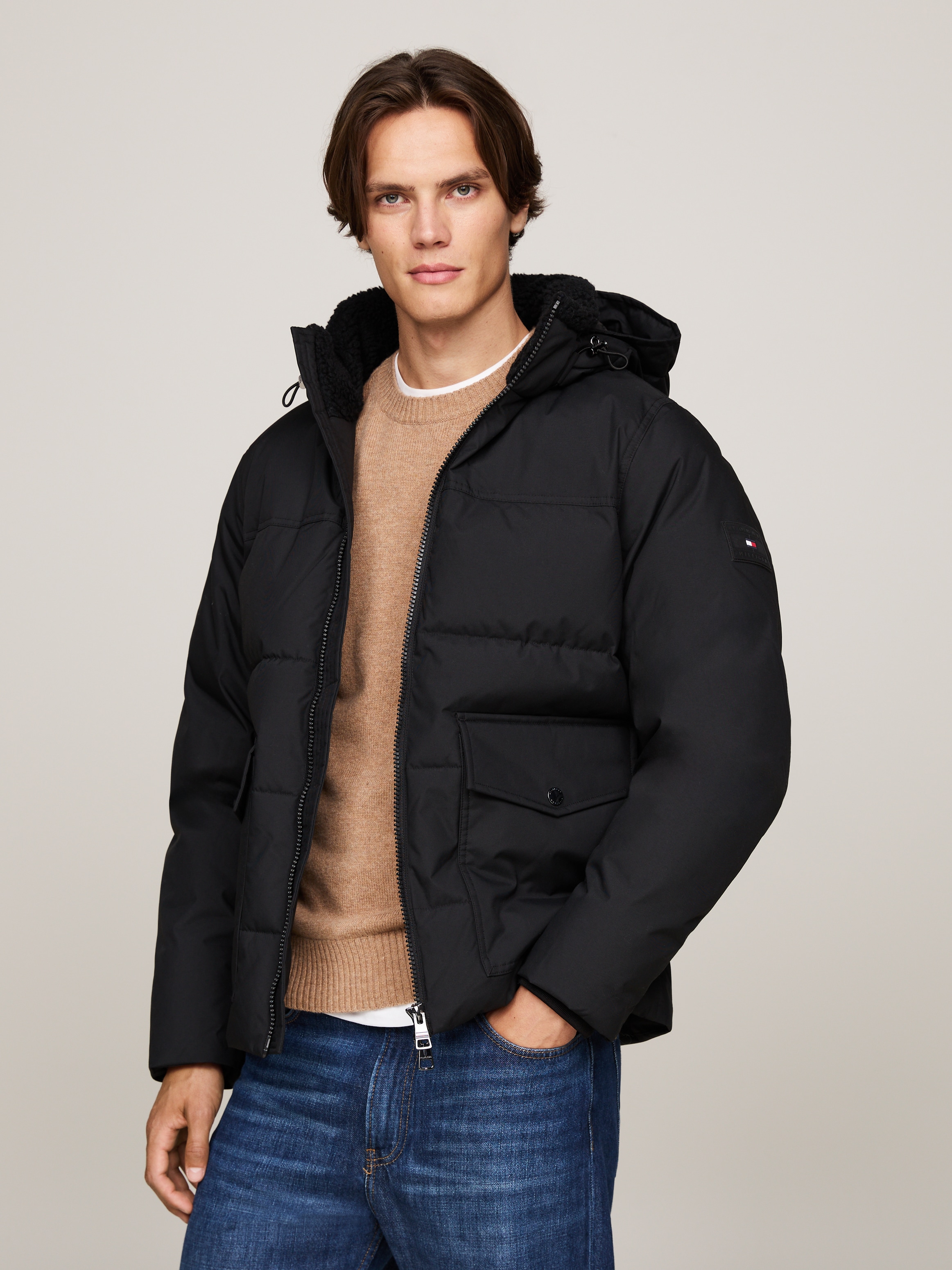 Parka »ROCKIE UTILITY HOODED JACKET«, mit Kapuze, Abnehmbare Kapuze mit Kordelzug,...