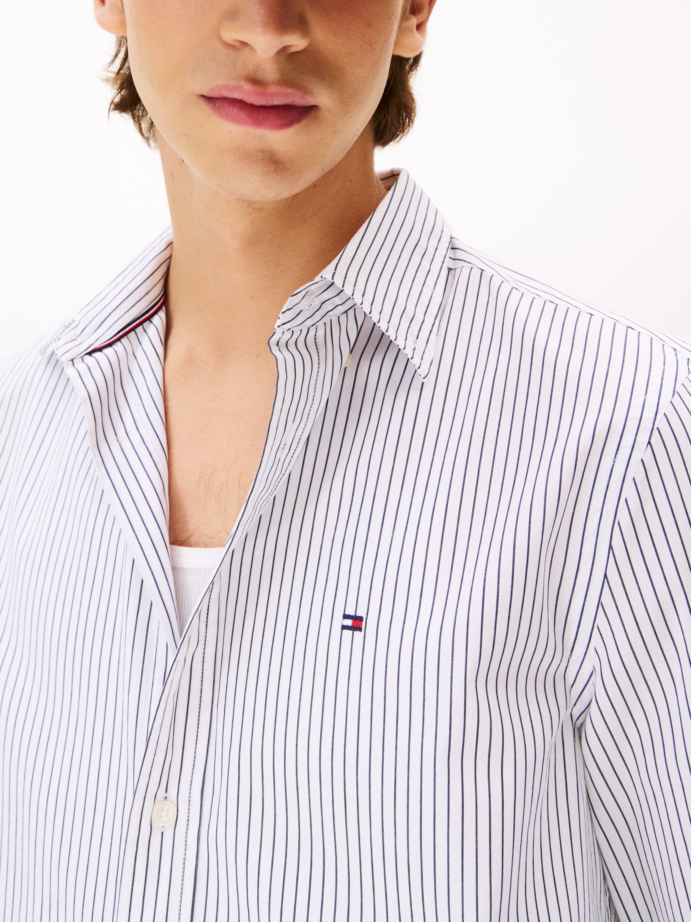 Tommy Hilfiger Langarmhemd "CORE HAIRLINE POPLIN" günstig online kaufen