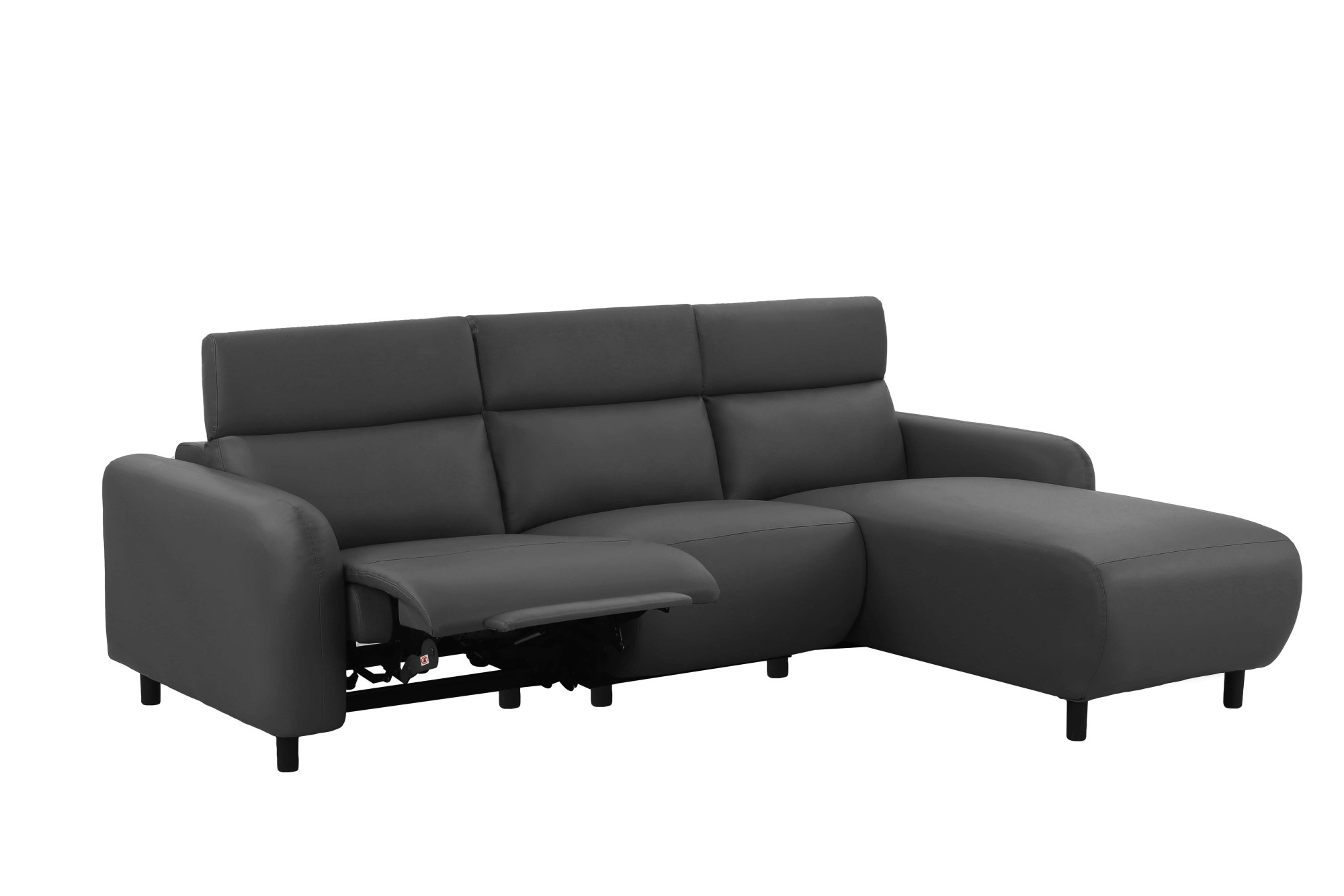 Home affaire Ecksofa »SKAANE Kunstleder, L-Form, 274 cm, manuelle u. elektrische Funktion,«, 274 cm, mit Kopfteilverstellung und man. oder elektr. Relaxfunktion
