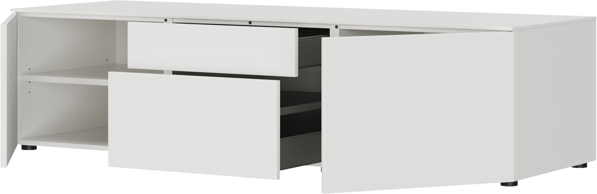 nobilia® Lowboard »Avala, 46 x 59 cm (H/T), versch. Breiten« optional mit Echtholzfurnier-Abdeckboden