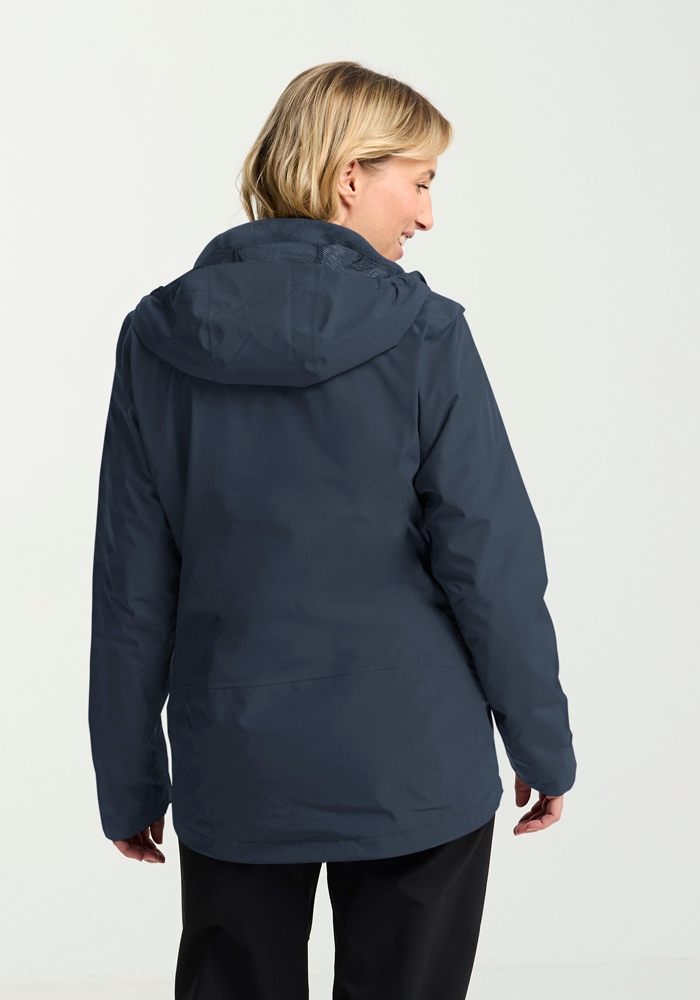 Jack Wolfskin 3-in-1-Funktionsjacke »MOONRISE 3IN1 JKT W«, mit Kapuze, 3in1, atmungsaktiv, Übergangsjacke