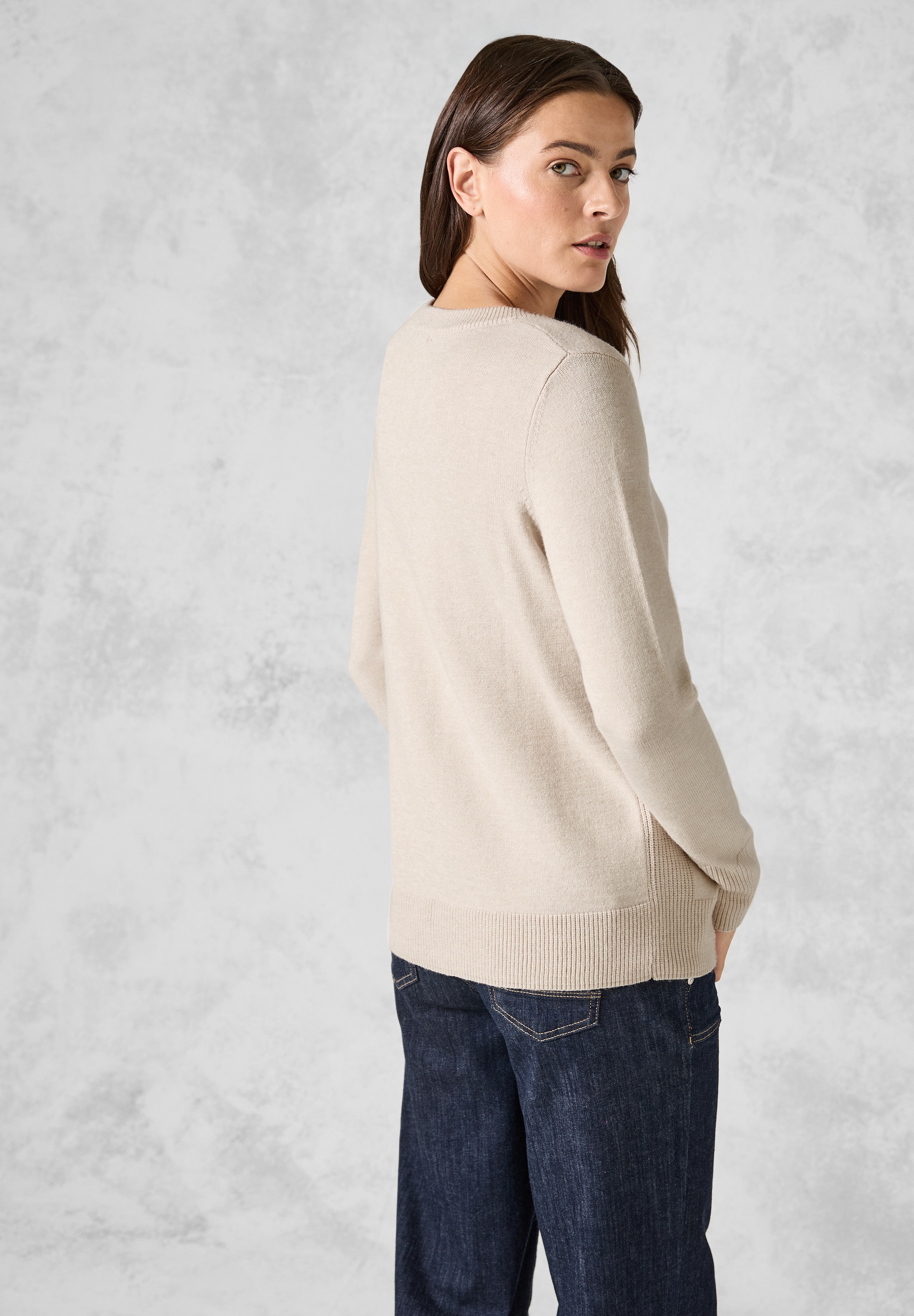 Cecil Strickpullover, aus softem Materialmix