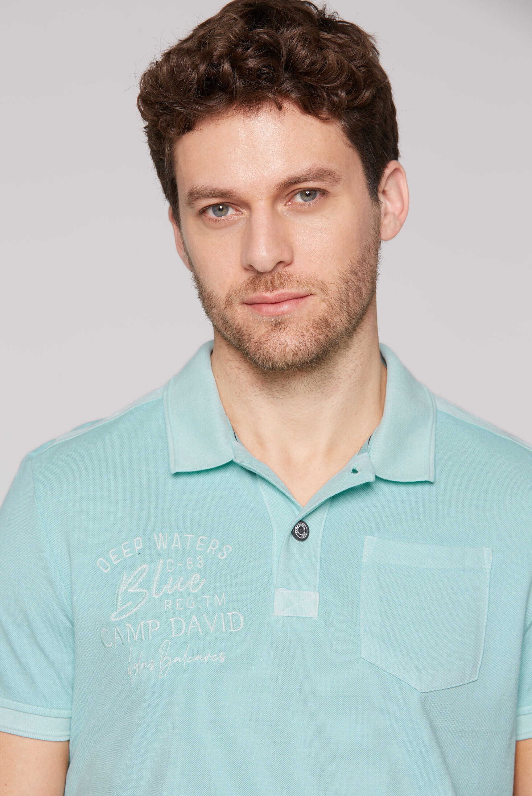 CAMP DAVID Poloshirt, mit Brusttasche
