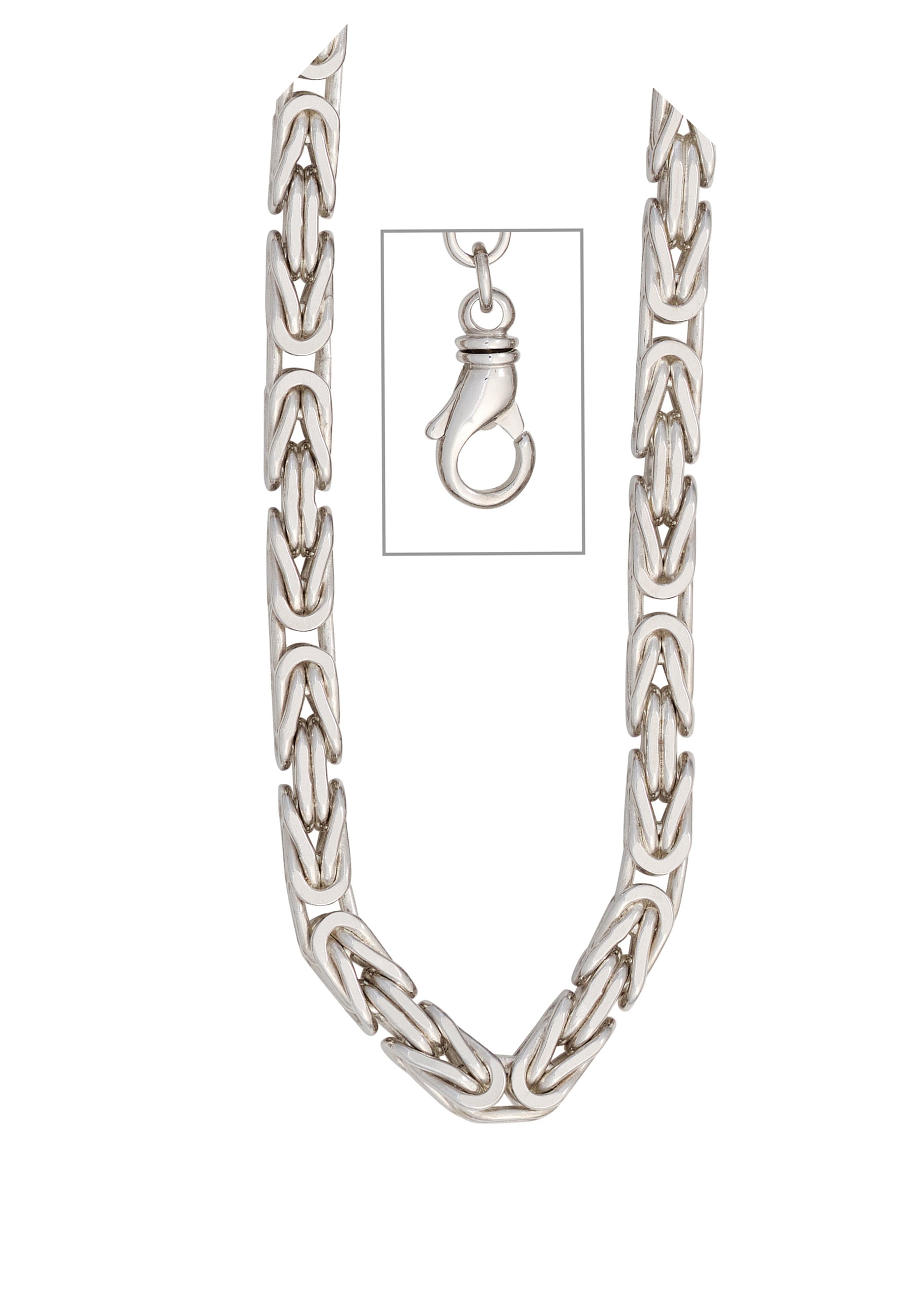 JOBO Silberarmband »Königs-Armband«, 925 Silber rhodiniert 23 cm bestellen  | BAUR