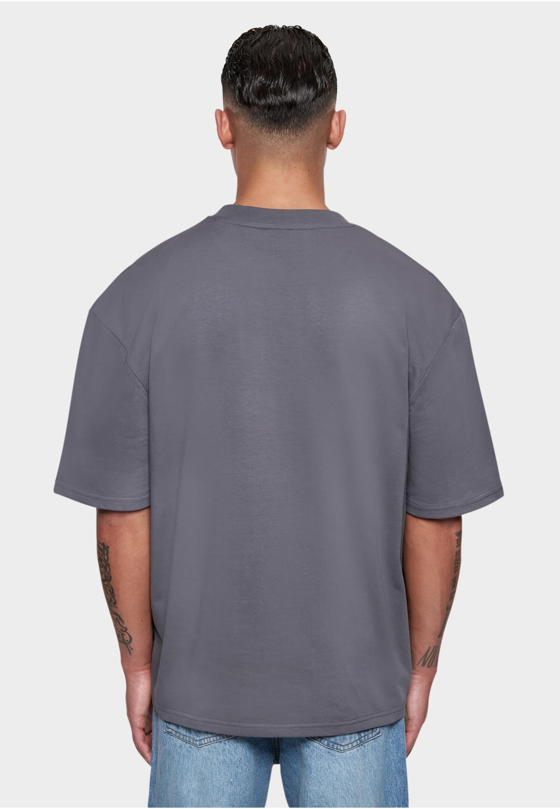 Dropsize T-Shirt »Dropsize Herren Heavy Oversize Front Rubber Patch T-Shirt«, (1 tlg.)