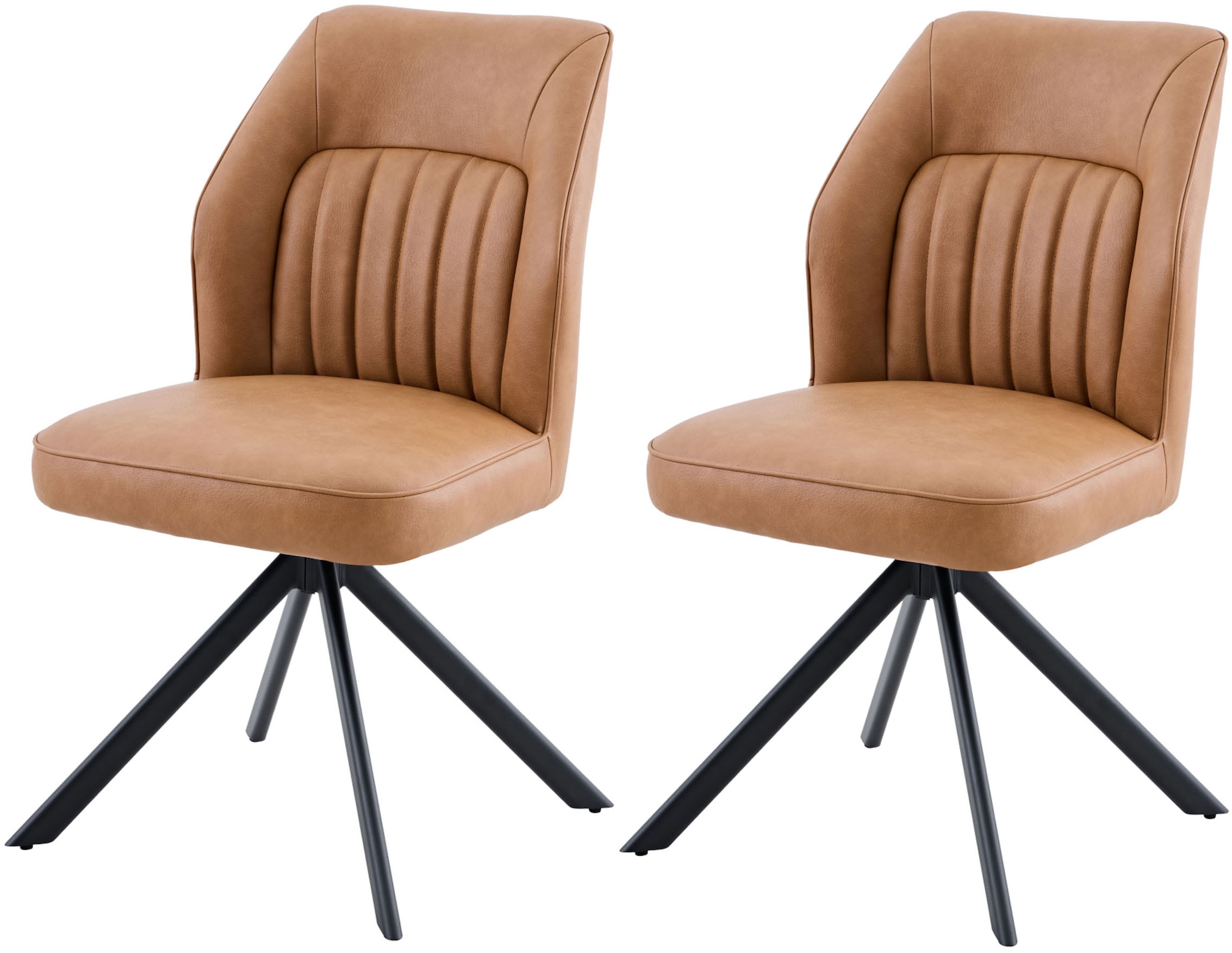 HELA 4-Fußstuhl "PRIZZI" (Set) 2 Stk.4-Fuß, 360 drehbar, Gestell oval, gepo günstig online kaufen