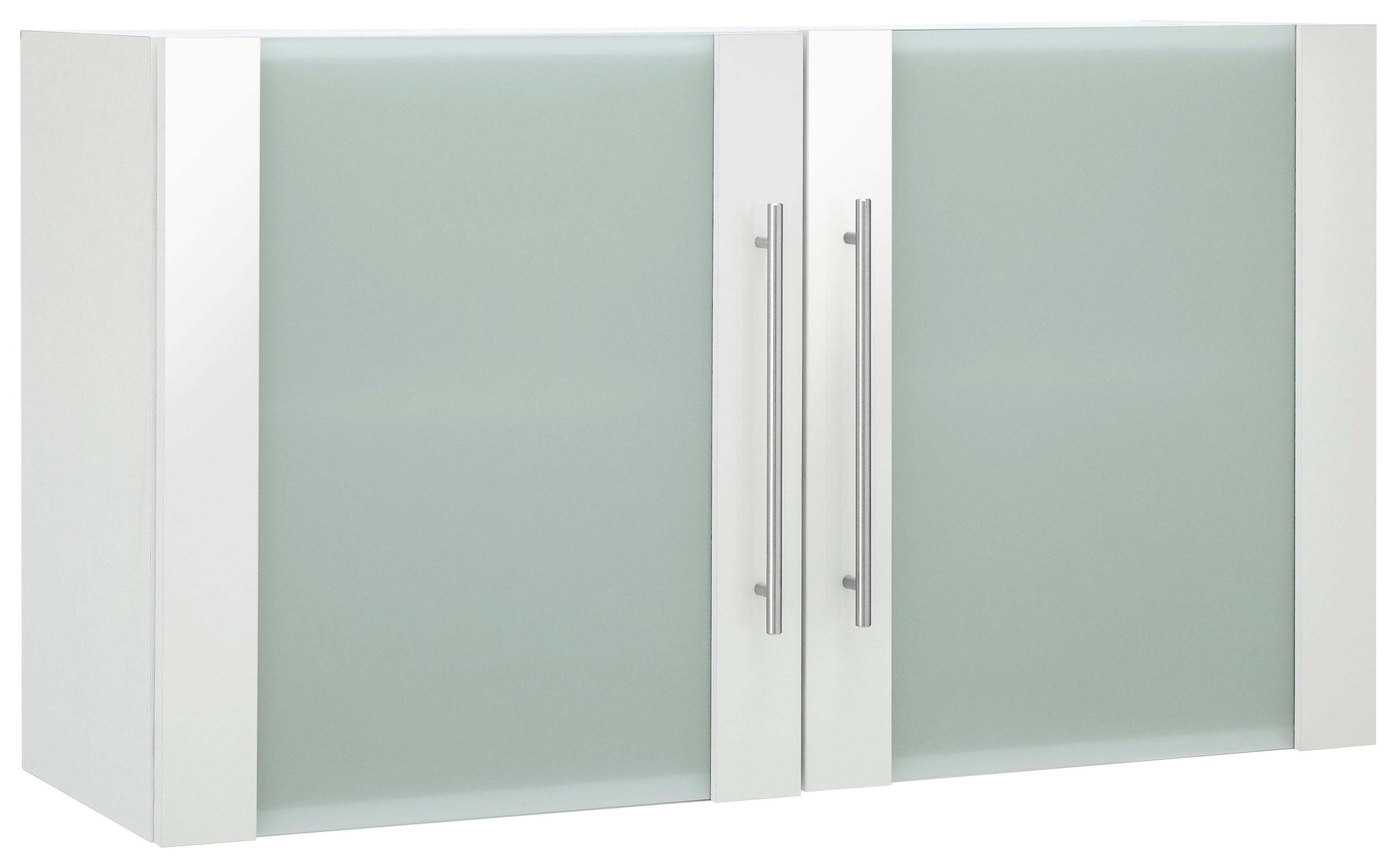wiho Küchen Glashängeschrank "Flexi2, Breite/Höhe: 100/56,5 cm, Soft-Close bei den Türen" inkl. verstellbaren Einlegeboden