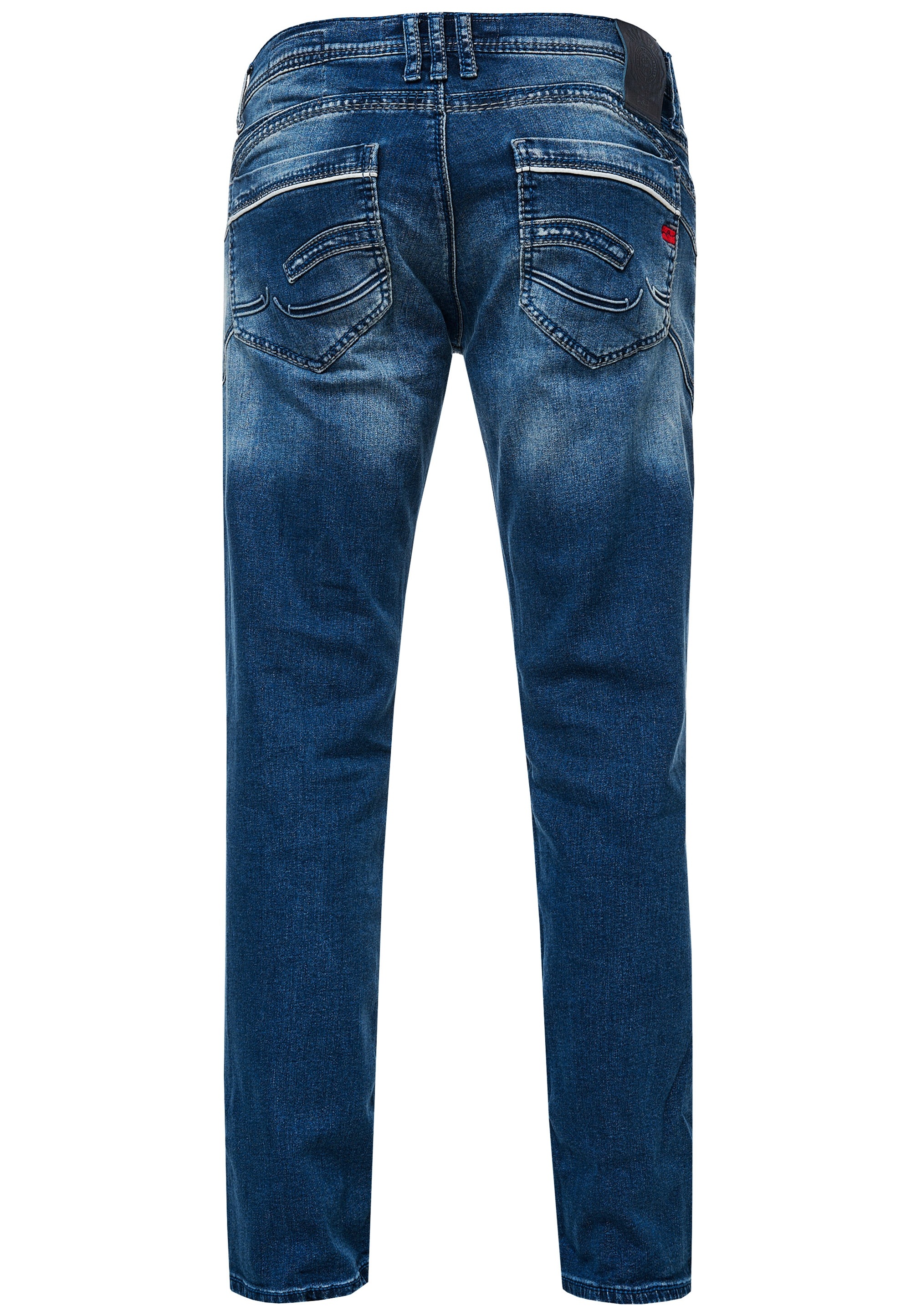 Rusty Neal Straight-Jeans »RUBEN 42«, mit angesagten Ziernähten
