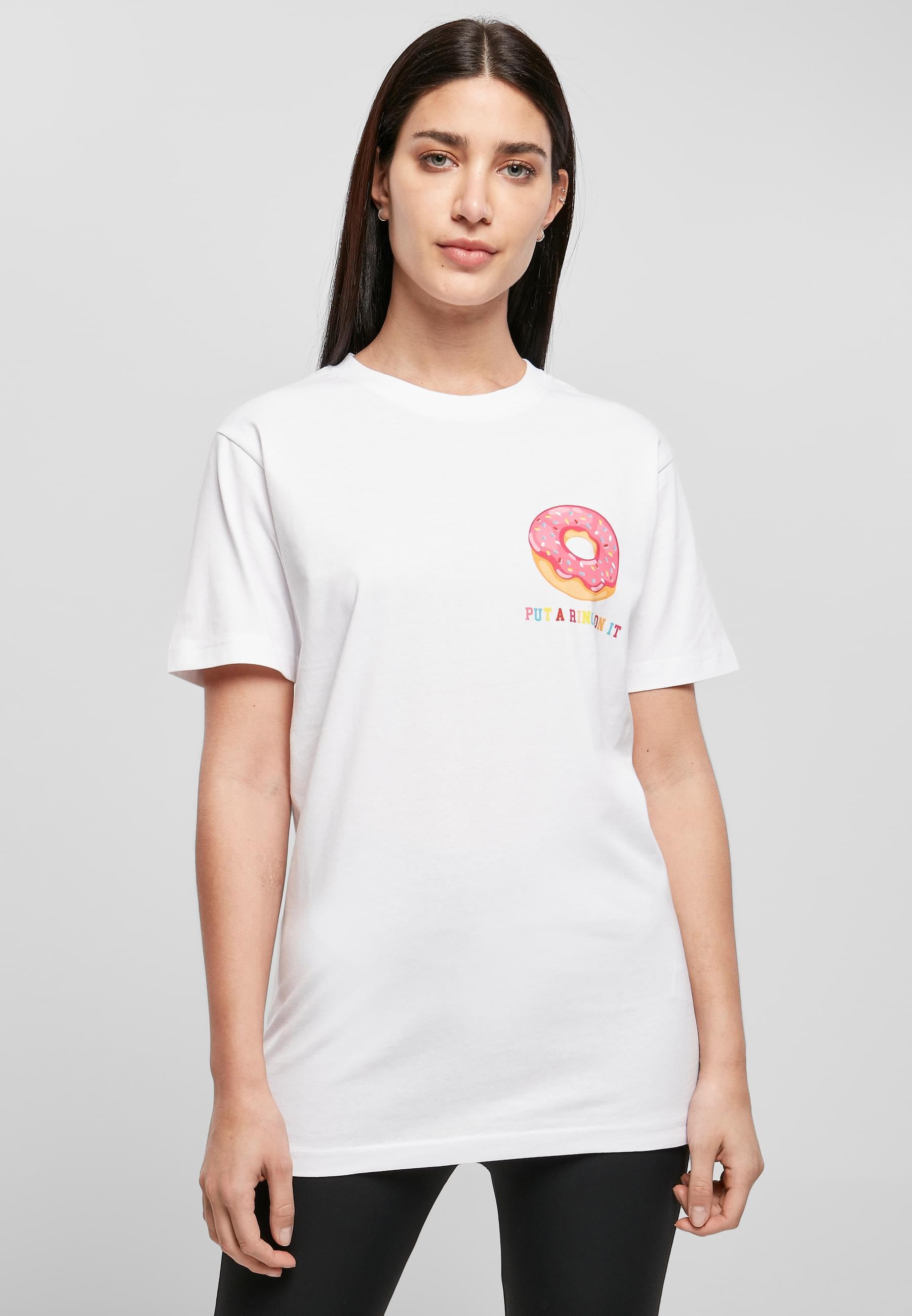 MisterTee Kurzarmshirt »MisterTee Damen Ladies Ring On It Tee«, (1 tlg.)