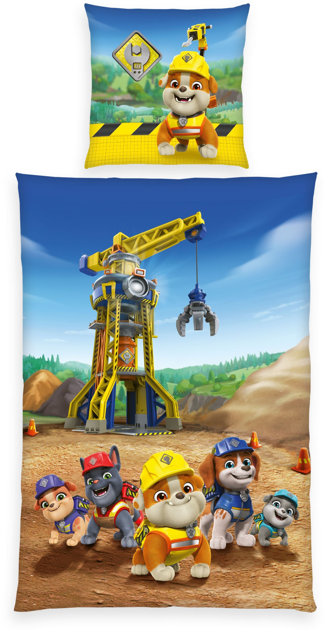 PAW PATROL Bettwäsche "Paw Patrol Rubbel&Crew" Wendebettwäsche günstig online kaufen