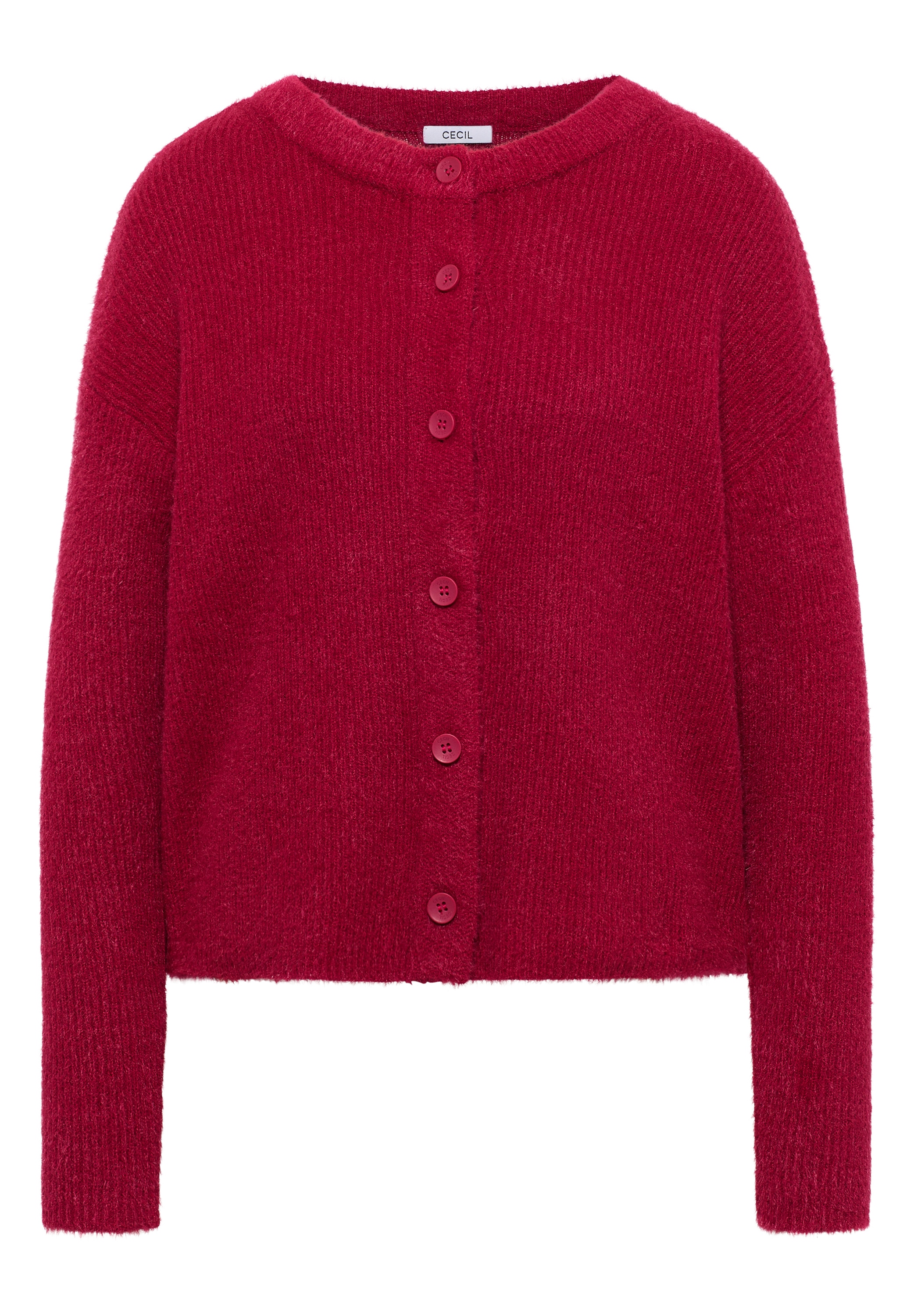 Cecil Strickjacke mit Rippstruktur