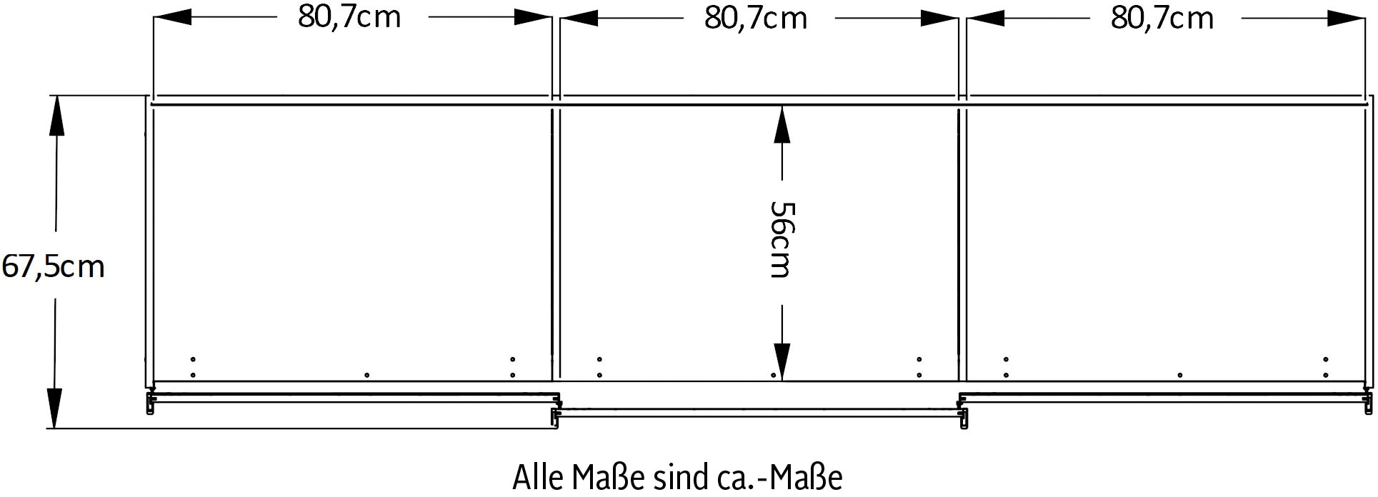 STAUD Schwebetürenschrank »Includo, Made in Germany«, Mit vier verschiedenen Ausstattungsvarianten
