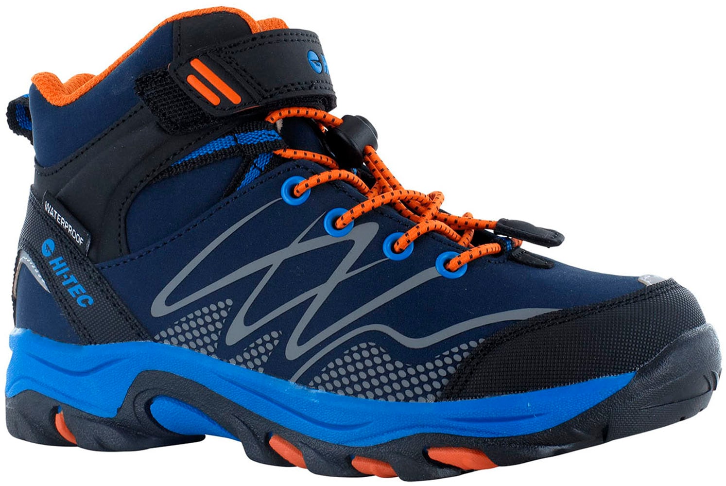 Outdoorschuh »Hi-Tec Blackout Mid Wp Jr«, Klett-/Schnürkombination, wasserdicht