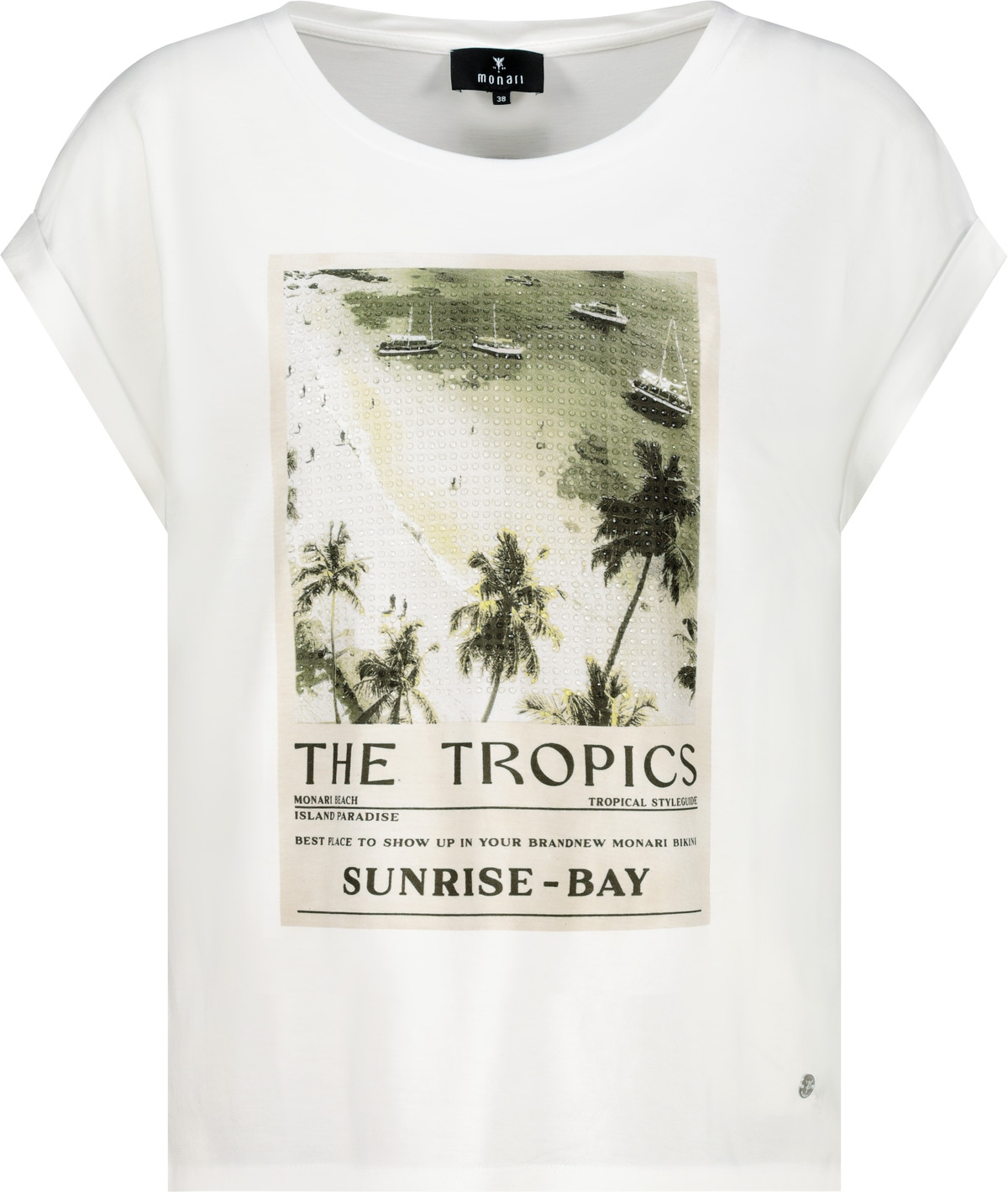 Monari T-Shirt »Shirt Tropics« Regular fit mit Print