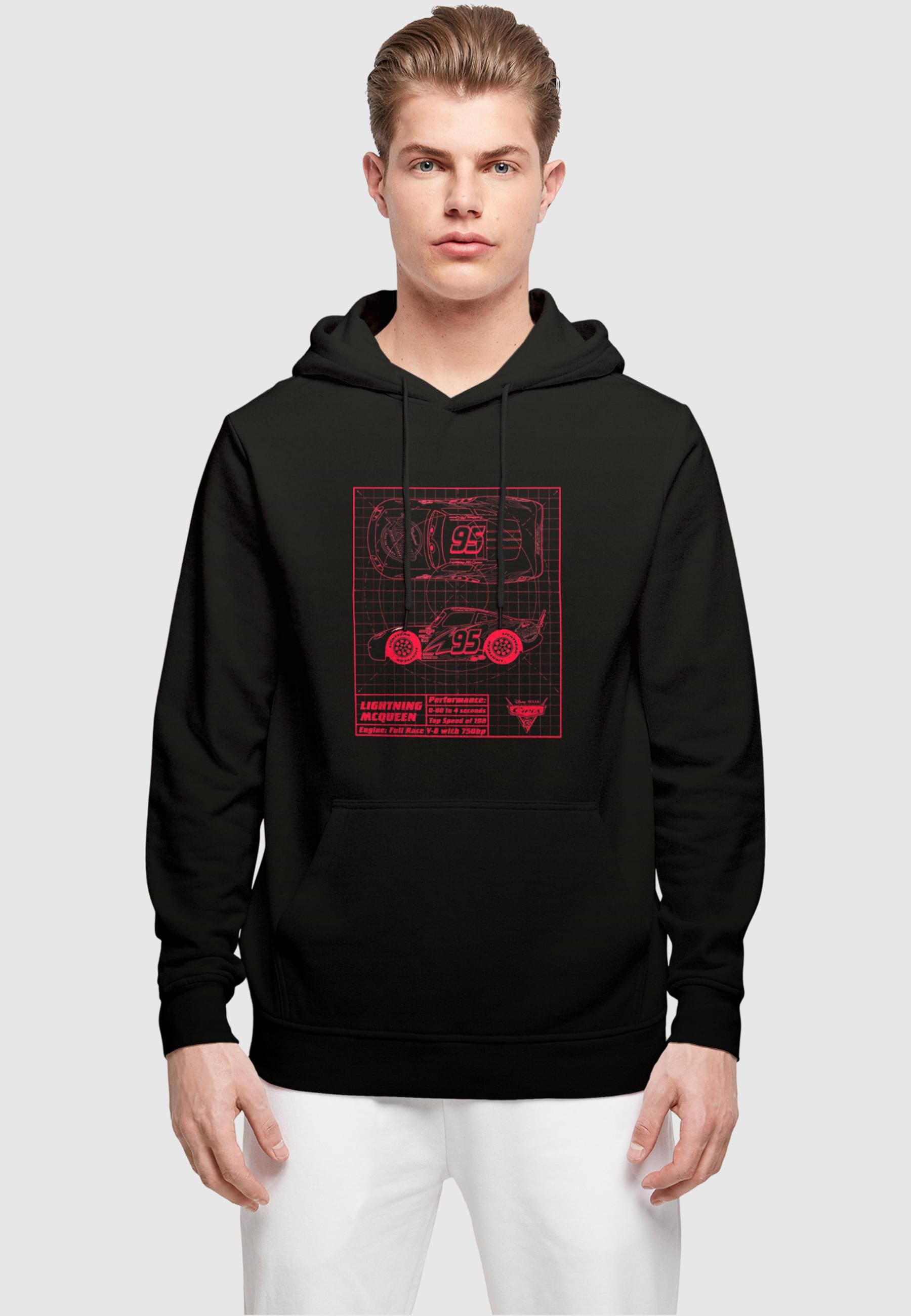 ABSOLUTE CULT Kapuzensweatshirt »ABSOLUTE CULT Herren Cars - Lightning McQueen Blueprint Hoody«, (1 tlg.)