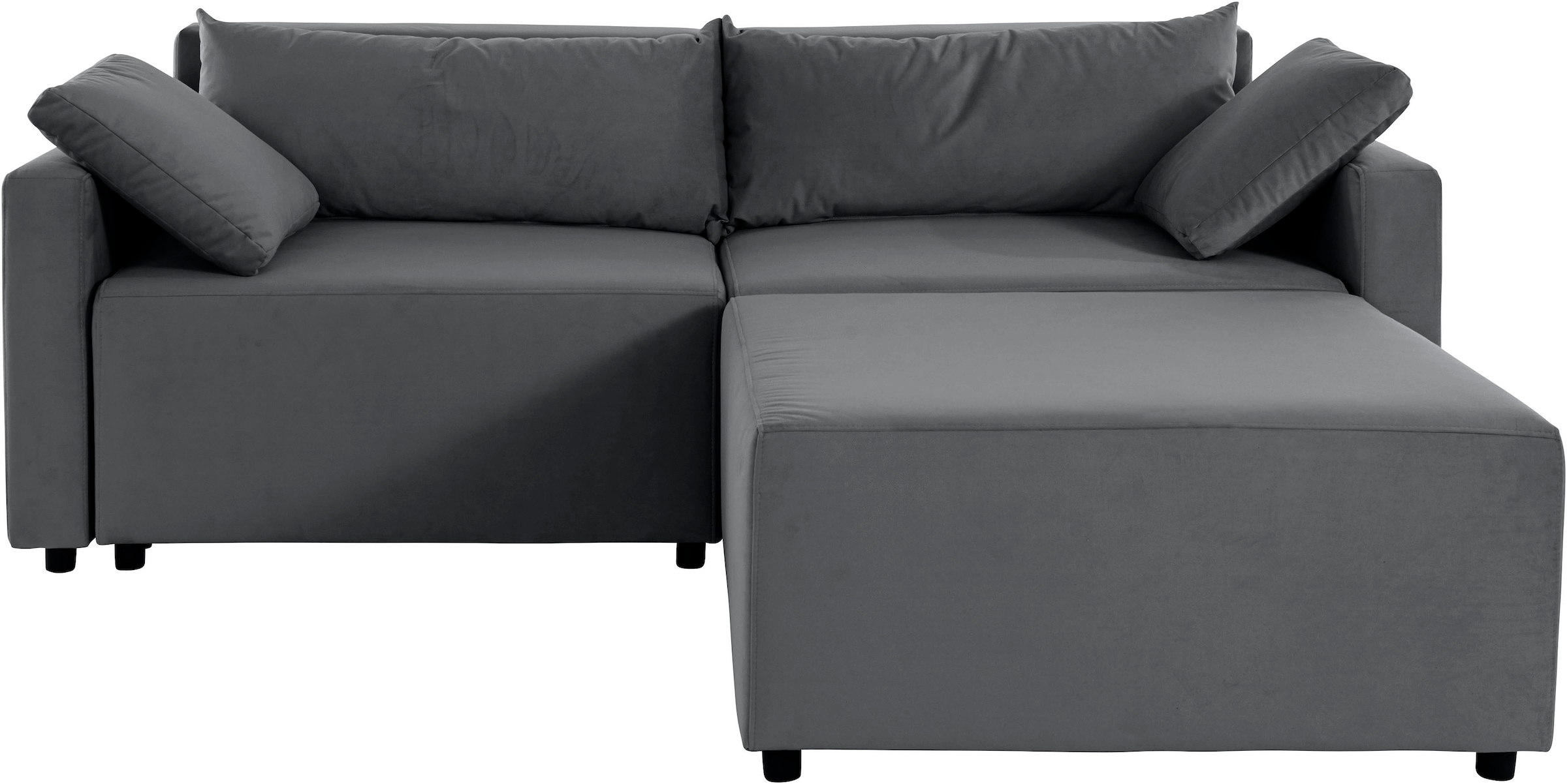 INOSIGN Ecksofa »Marva 3tlg. L-Form«, beide Armlehnelemente ausziehbar für Bettfunktion, mit Bettkasten
