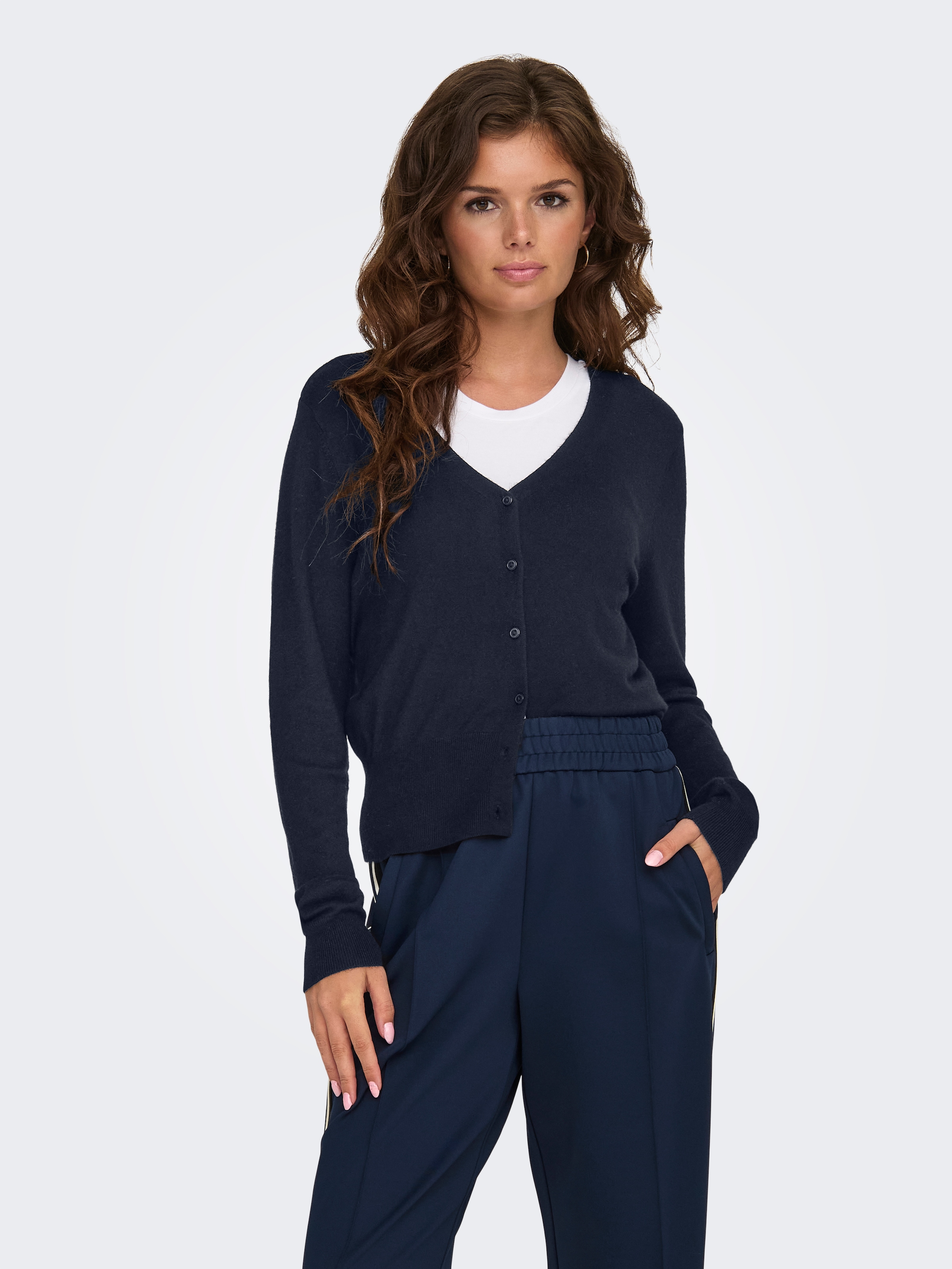 ONLY Strickjacke "ONLVENICE LIFE LS VNECK CARDI KNT NOOS" günstig online kaufen