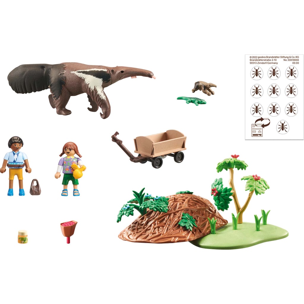 Playmobil® Konstruktions-Spielset »Wiltopia - Ameisenbärpflege (71012), Wiltopia«, (39 St.)