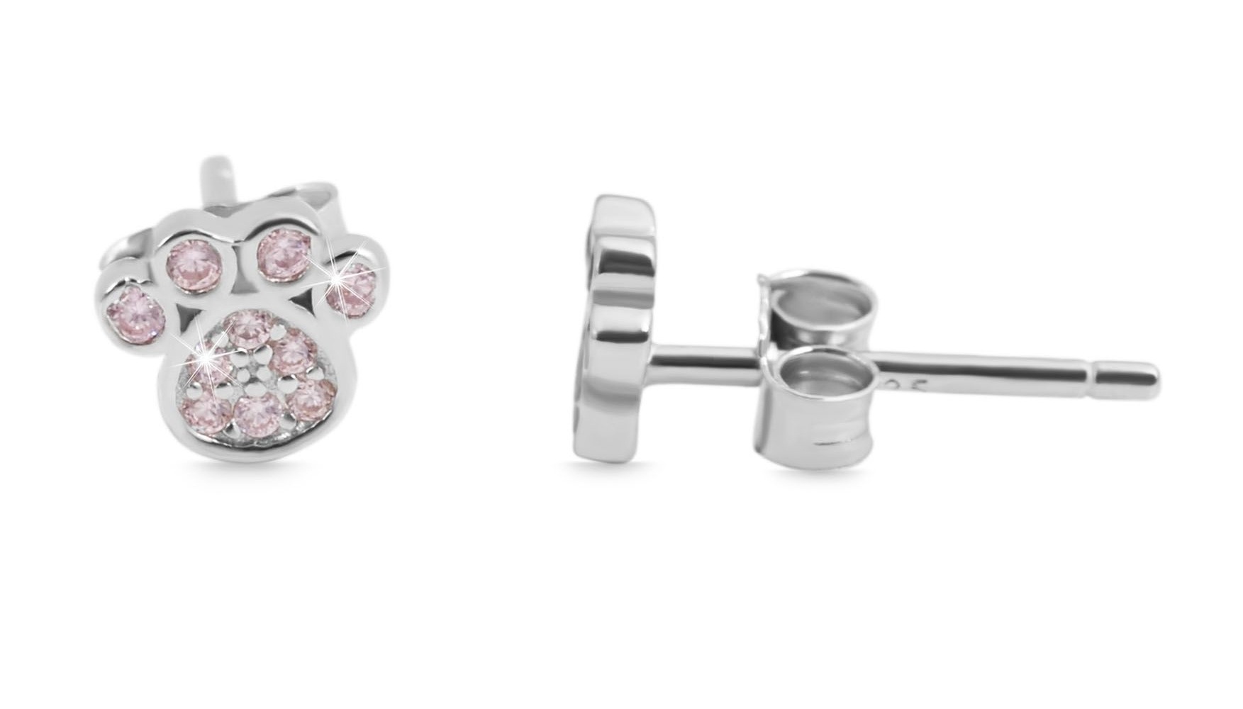 Adelia´s Paar Ohrhänger »Mädchen Ohrringe – Ohrstecker aus 925 Silber mit Zirkonia« Ein stilvolles Geschenk für besondere Momente