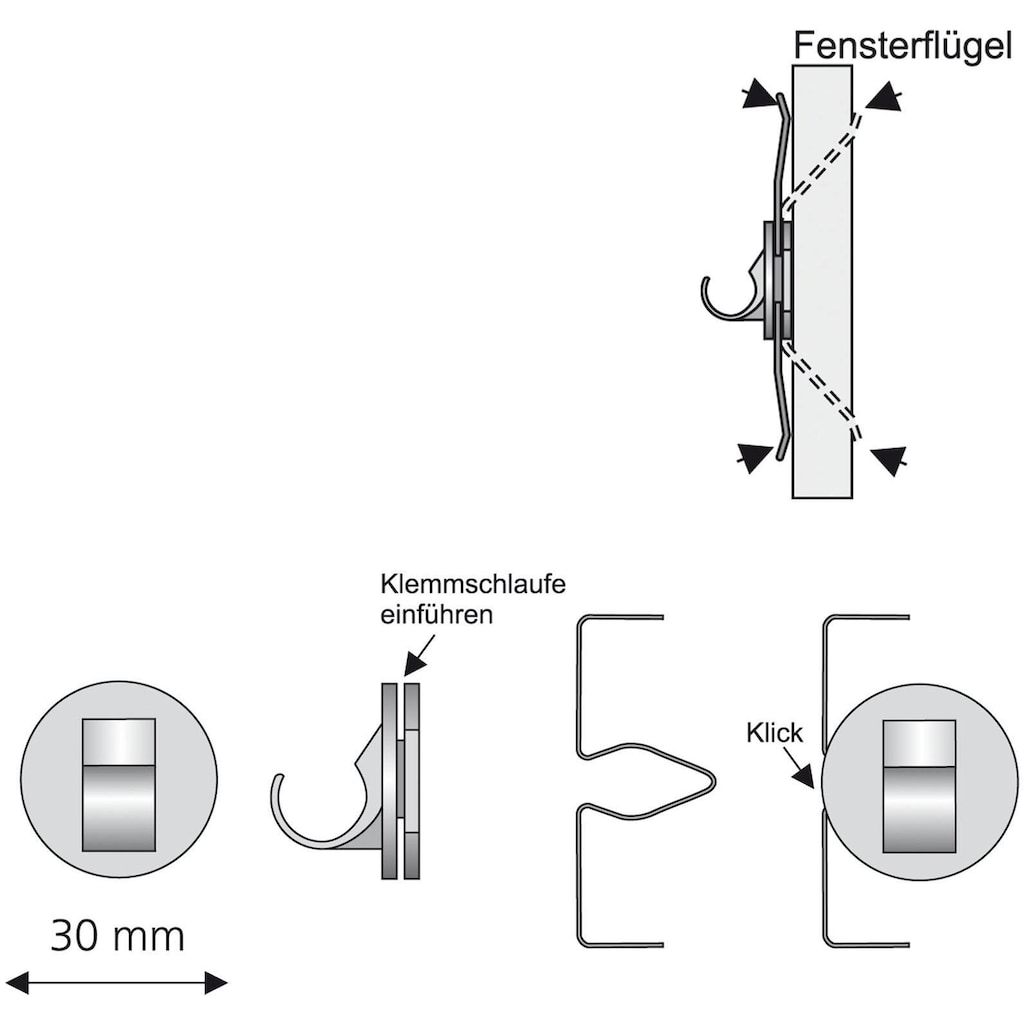 Liedeco Klemmträger, (Set, 2 St.)