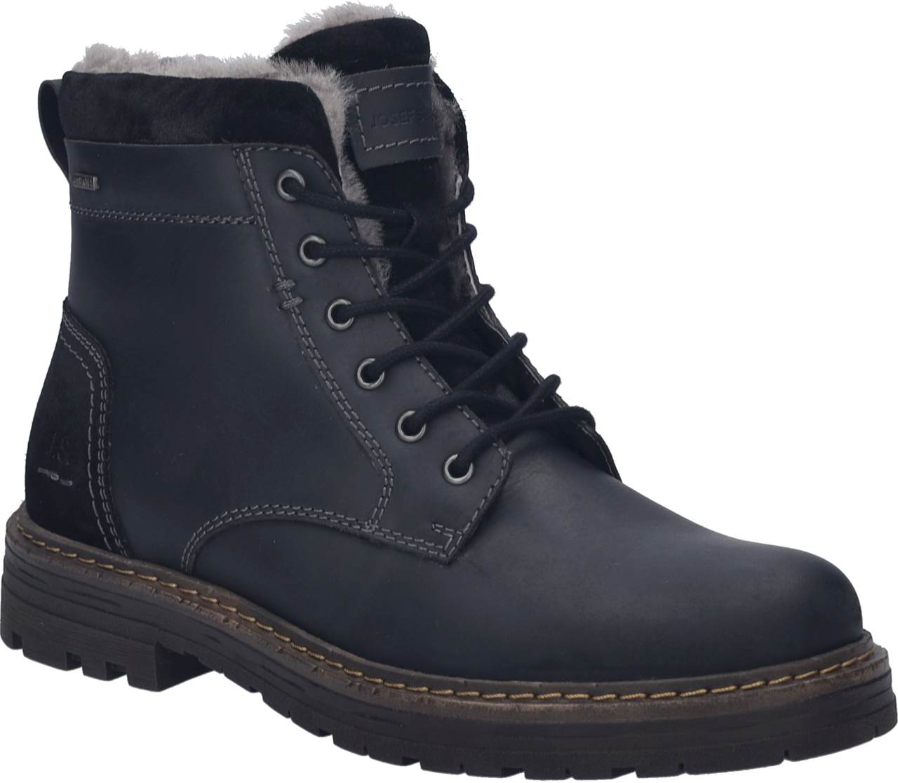 Josef Seibel Winterboots »Curtis 50«  Schnürboots mit Ziernähten und Kontrast-Rahmennaht, G-Weite