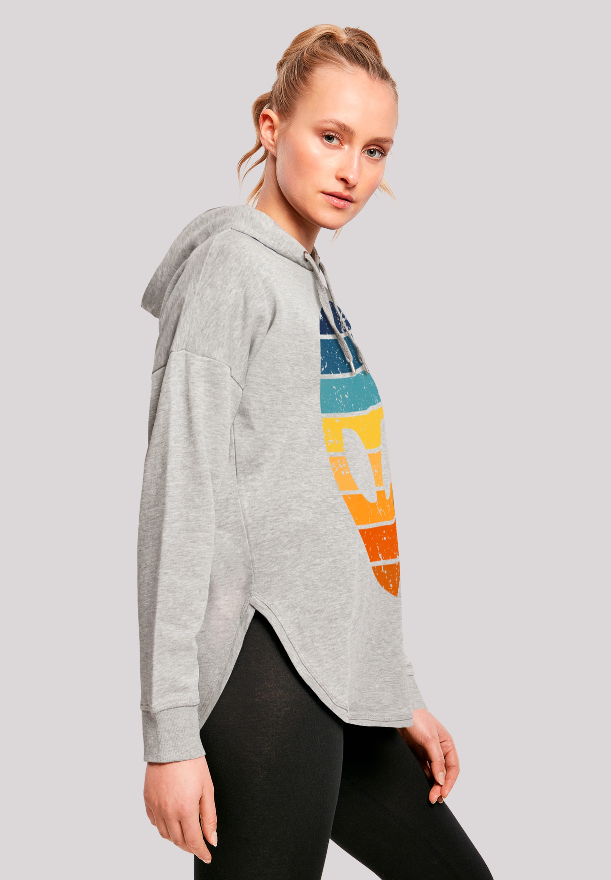 F4NT4STIC Kapuzenpullover »Alien Sonnenuntergang Retro« Premium Qualität