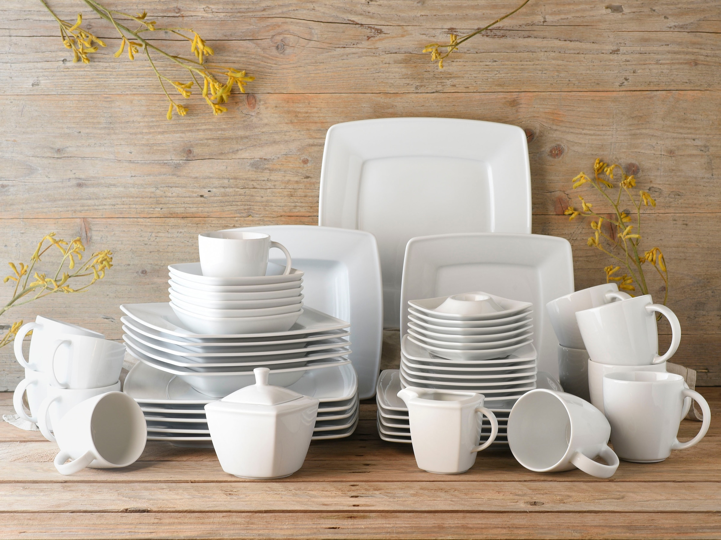 CreaTable Kombiservice "Geschirr-Set VICTORIA" Service, weiß, 50 Teile, für günstig online kaufen