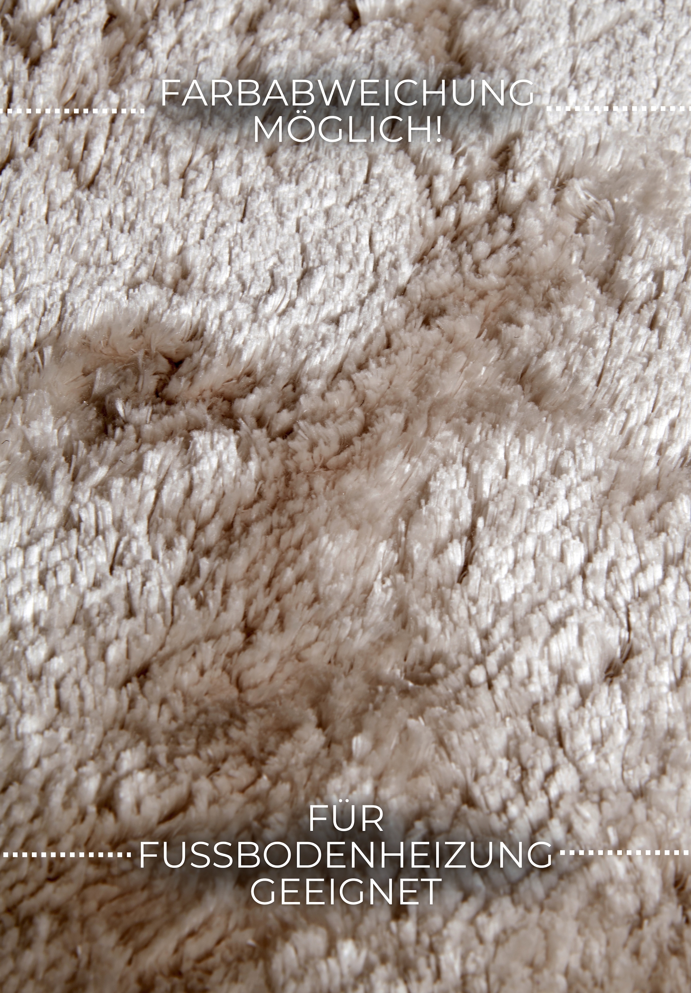 ELLE DECORATION Hochflor-Teppich »Calida«, rechteckig, 28 mm Höhe, Langflor, Shaggy, einfarbig, flauschig, weich, glänzend, modern, uni