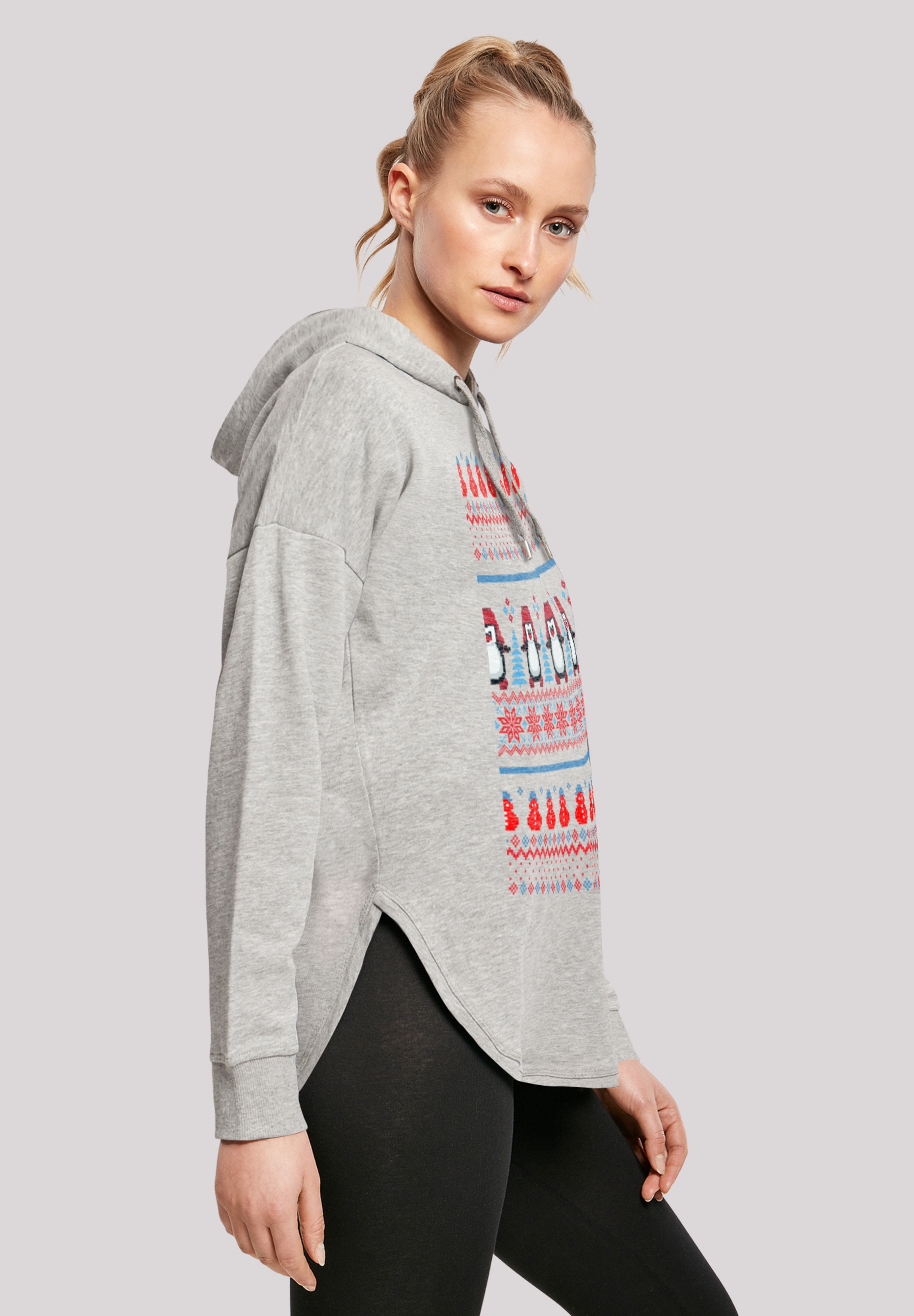 F4NT4STIC Kapuzenpullover »Christmas Pinguin Muster«, Print