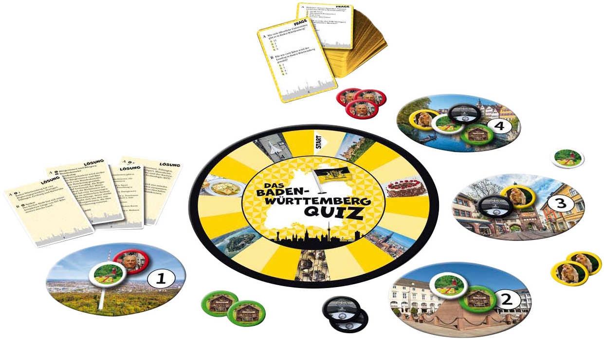 HUCH! Spiel »Das Baden-Württemberg-Quiz«, Made in Europe